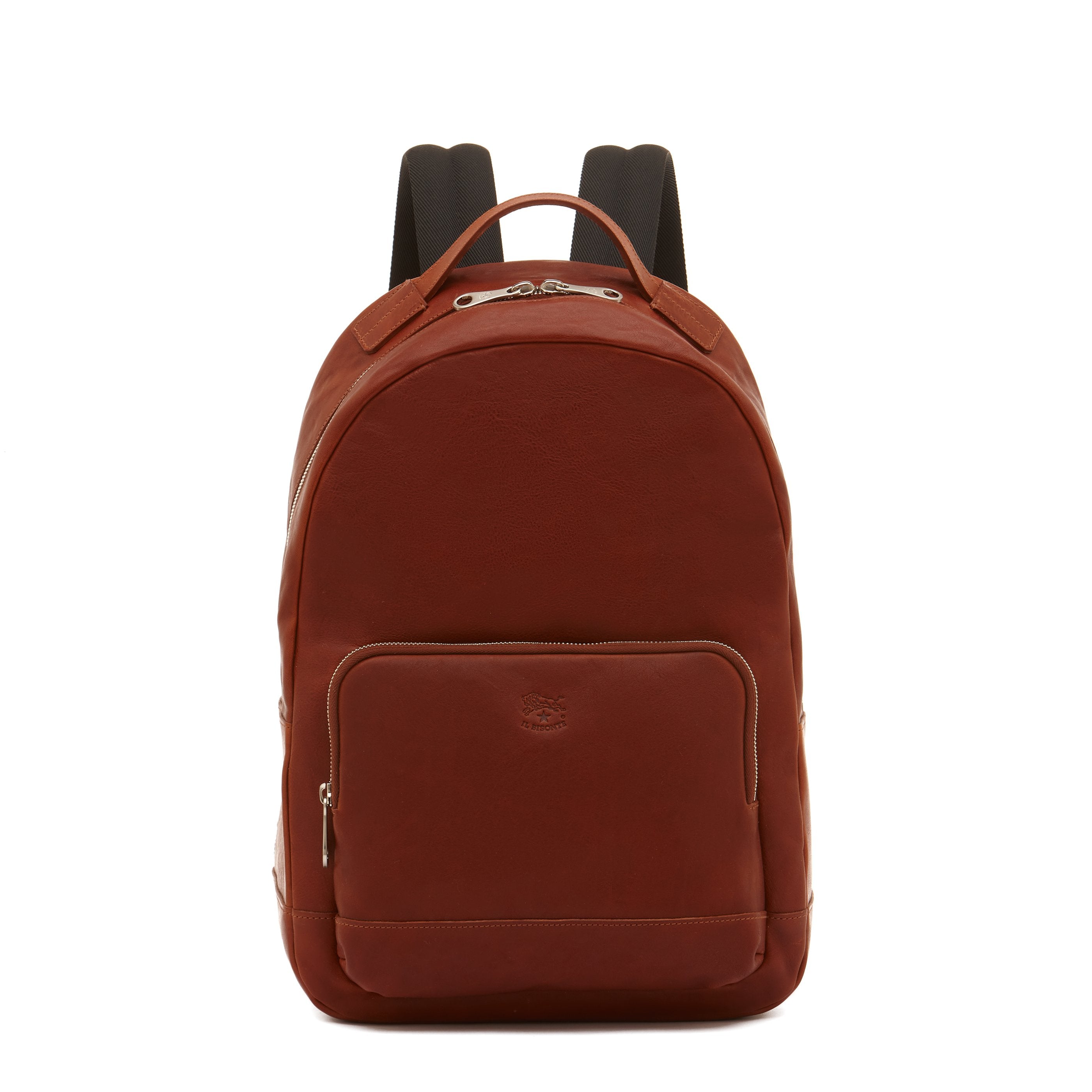 Meleto | Men's backpack in leather color sepia – Il Bisonte