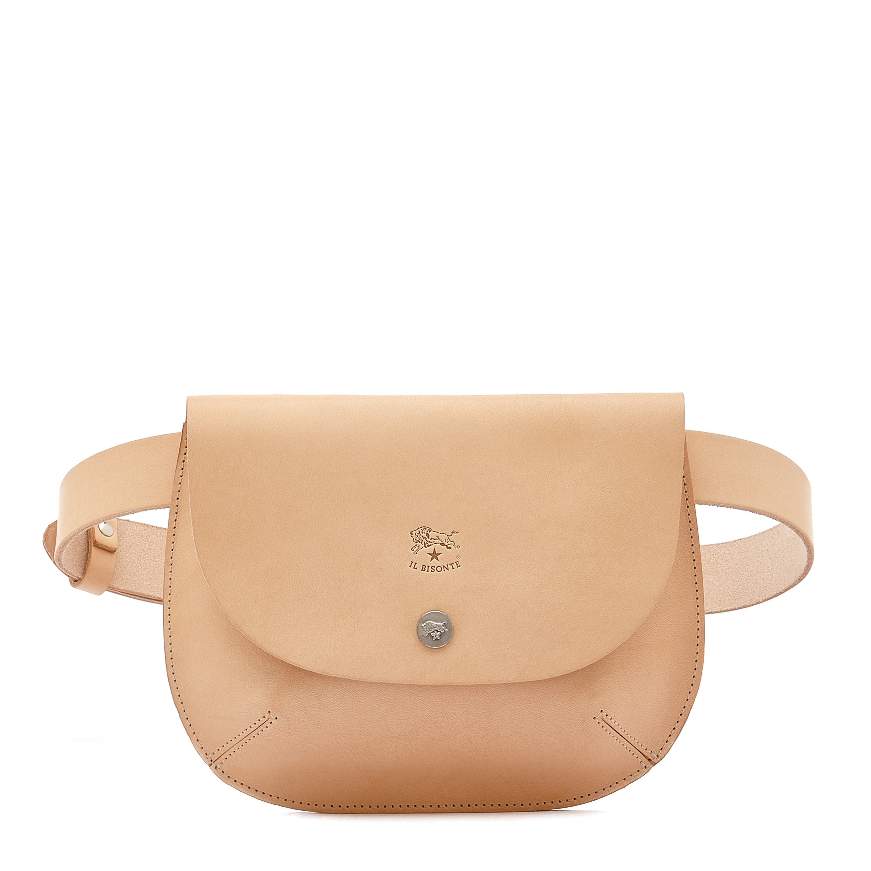 Parione Women's belt bag in leather color natural