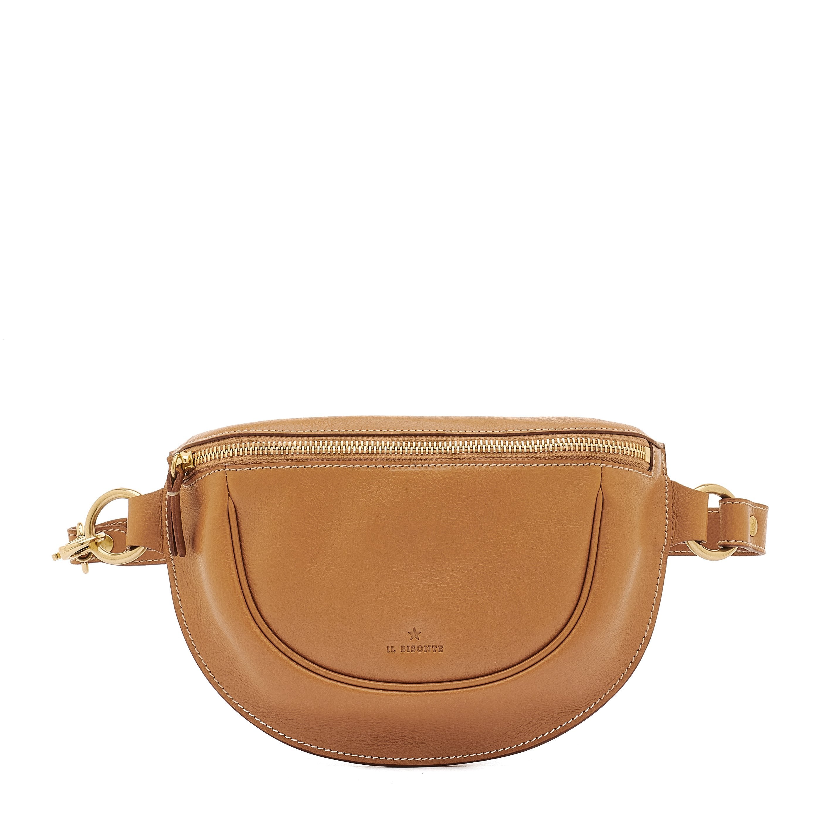Oliveta | Women's belt bag in leather color gianduia – Il Bisonte