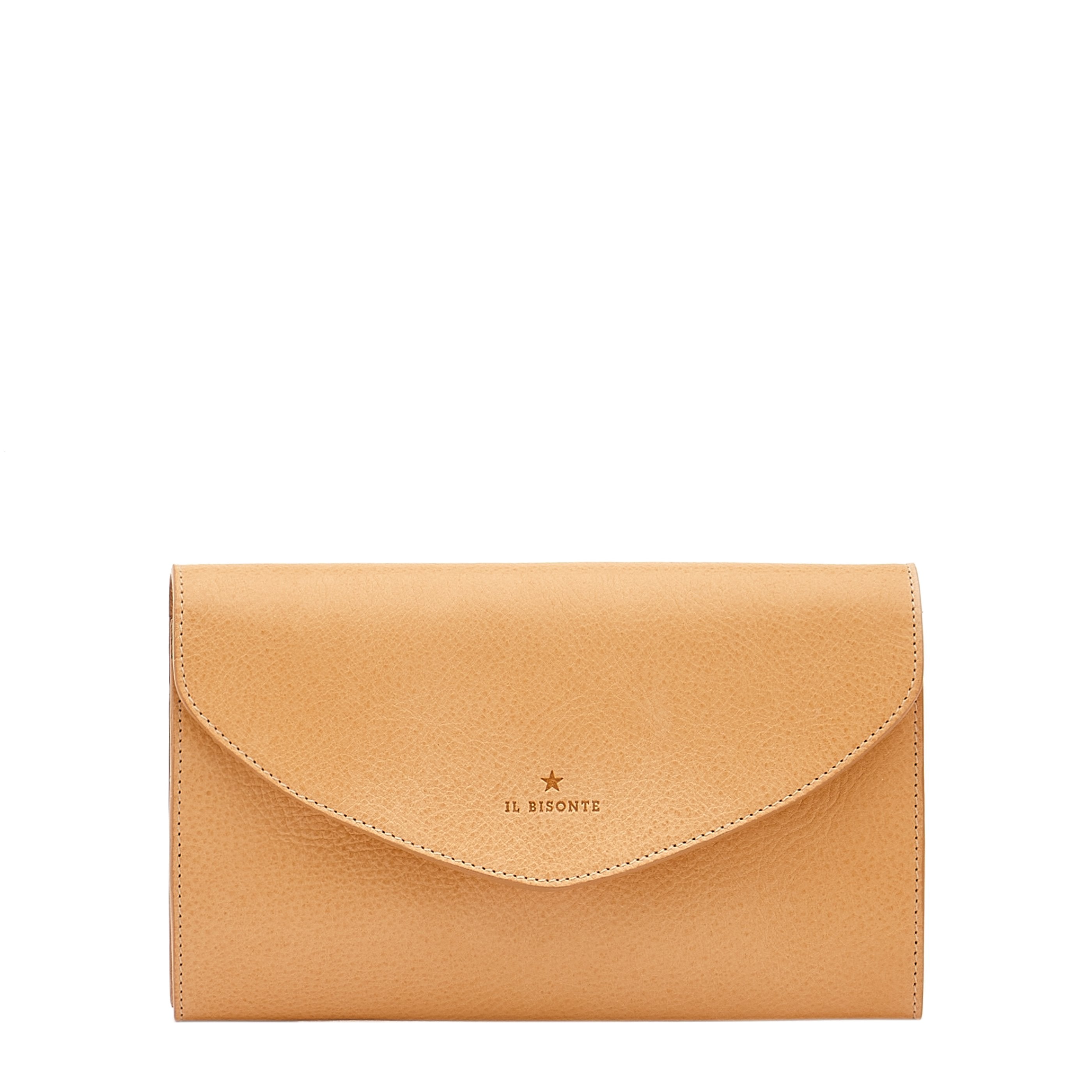 Bigallo | Women's clutch bag in leather color natural – Il Bisonte