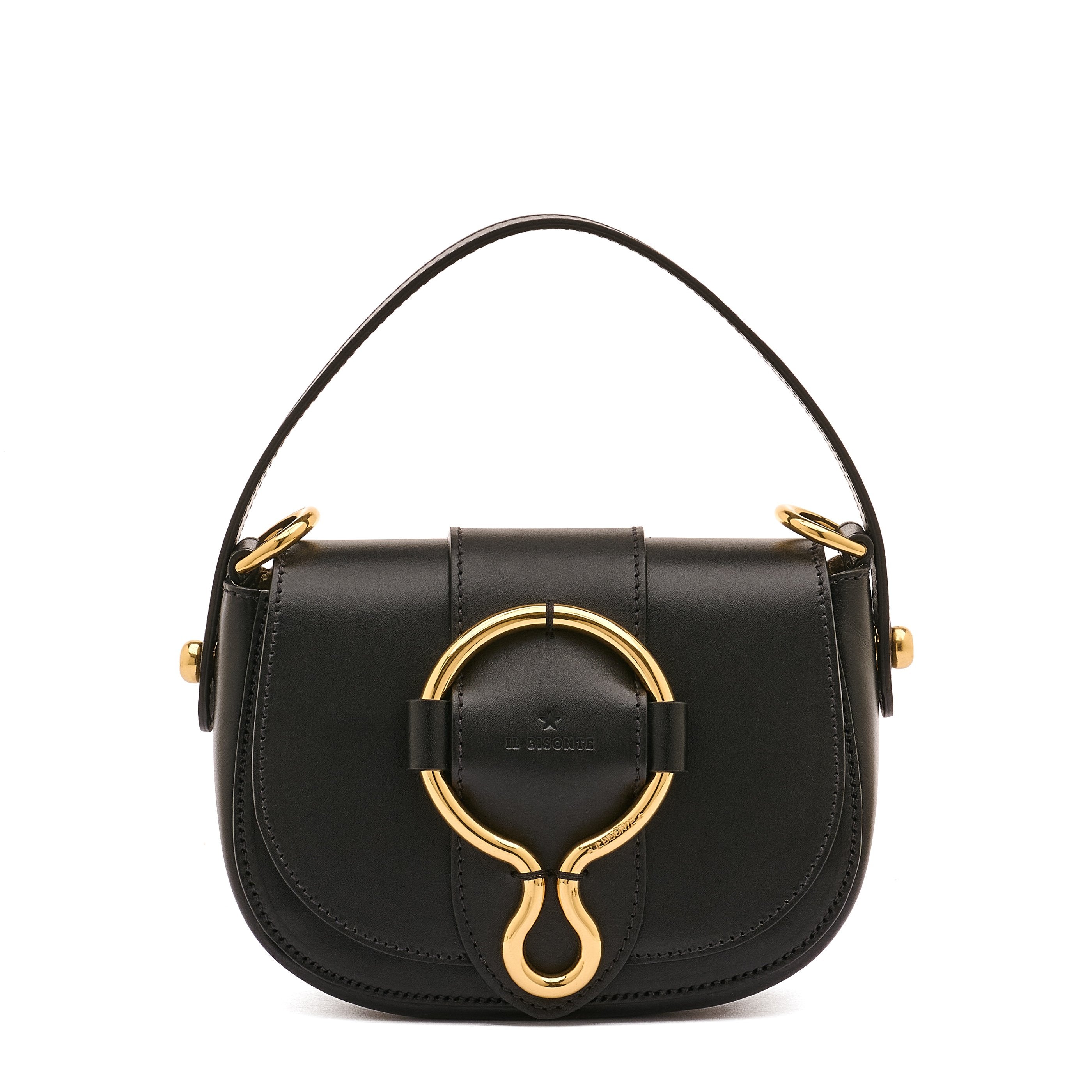 Consuelo Women's crossbody bag in leather color black