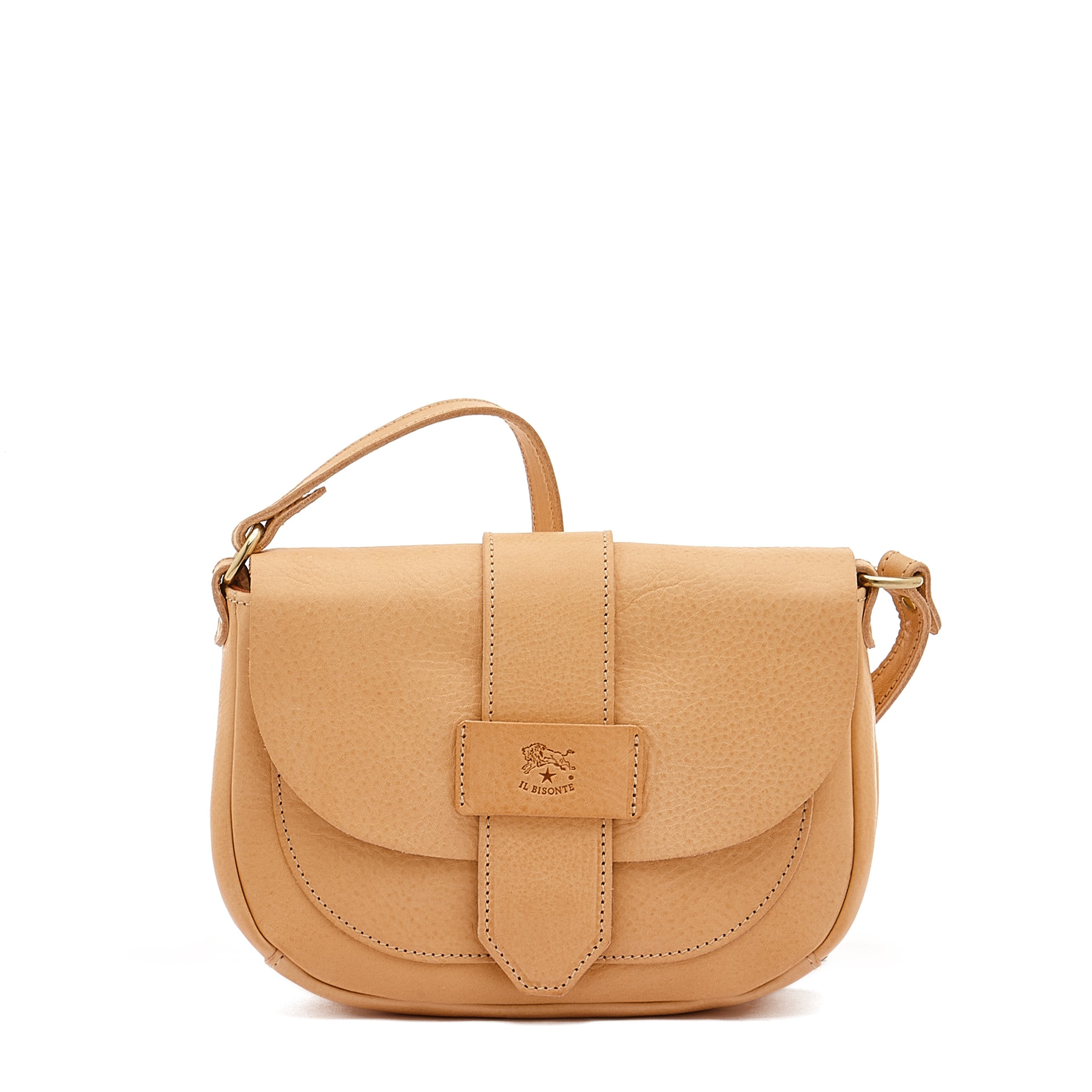 Fausta Small | Women's crossbody bag in leather color natural – Il