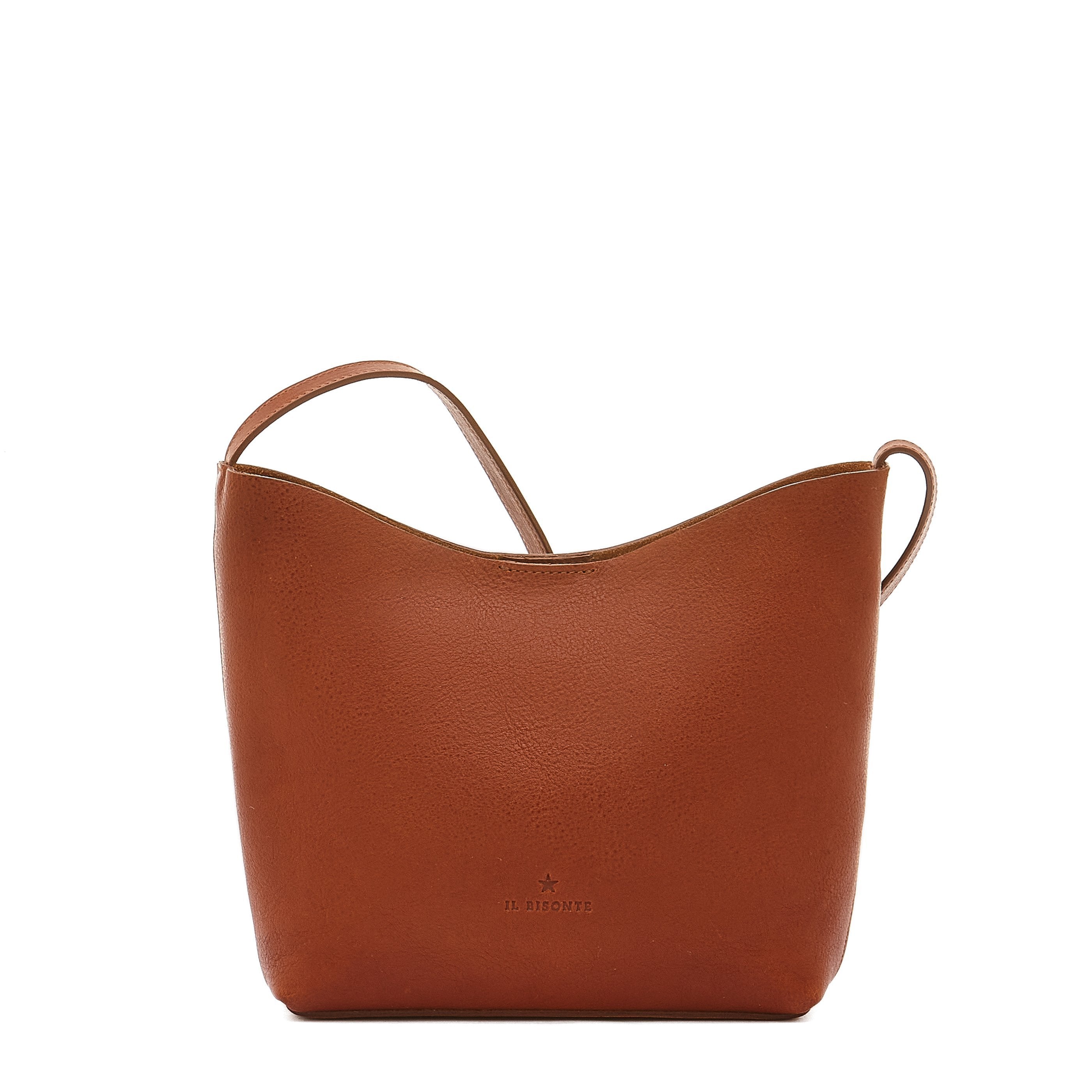 Le laudi | Women's crossbody bag in vintage leather color sepia