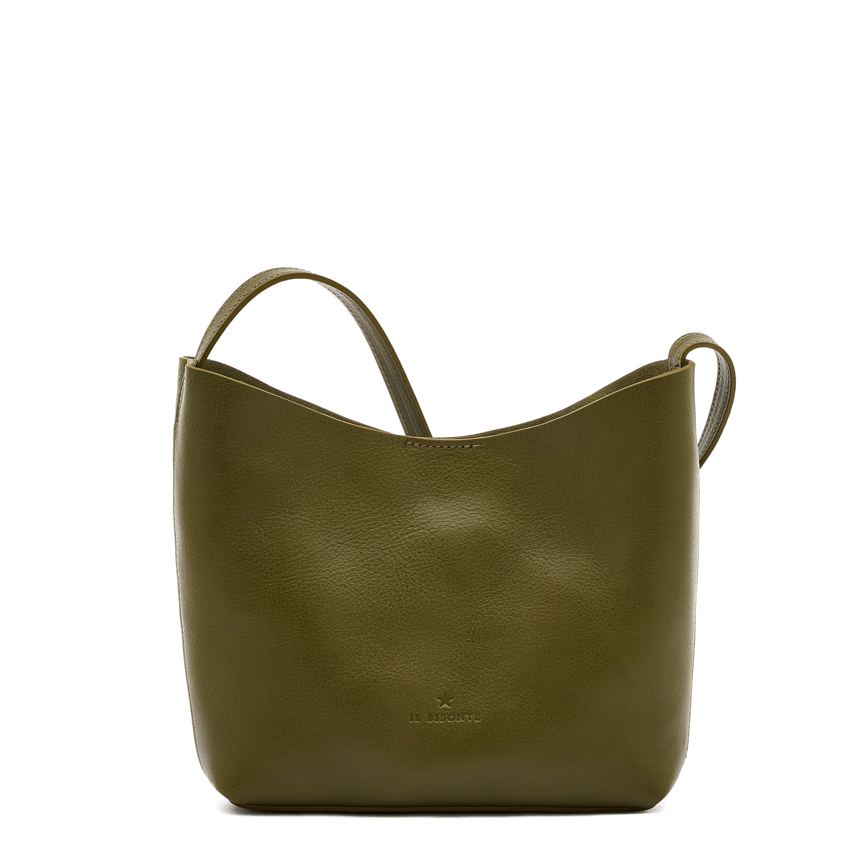 Le laudi | Women's crossbody bag in leather color rugiada green