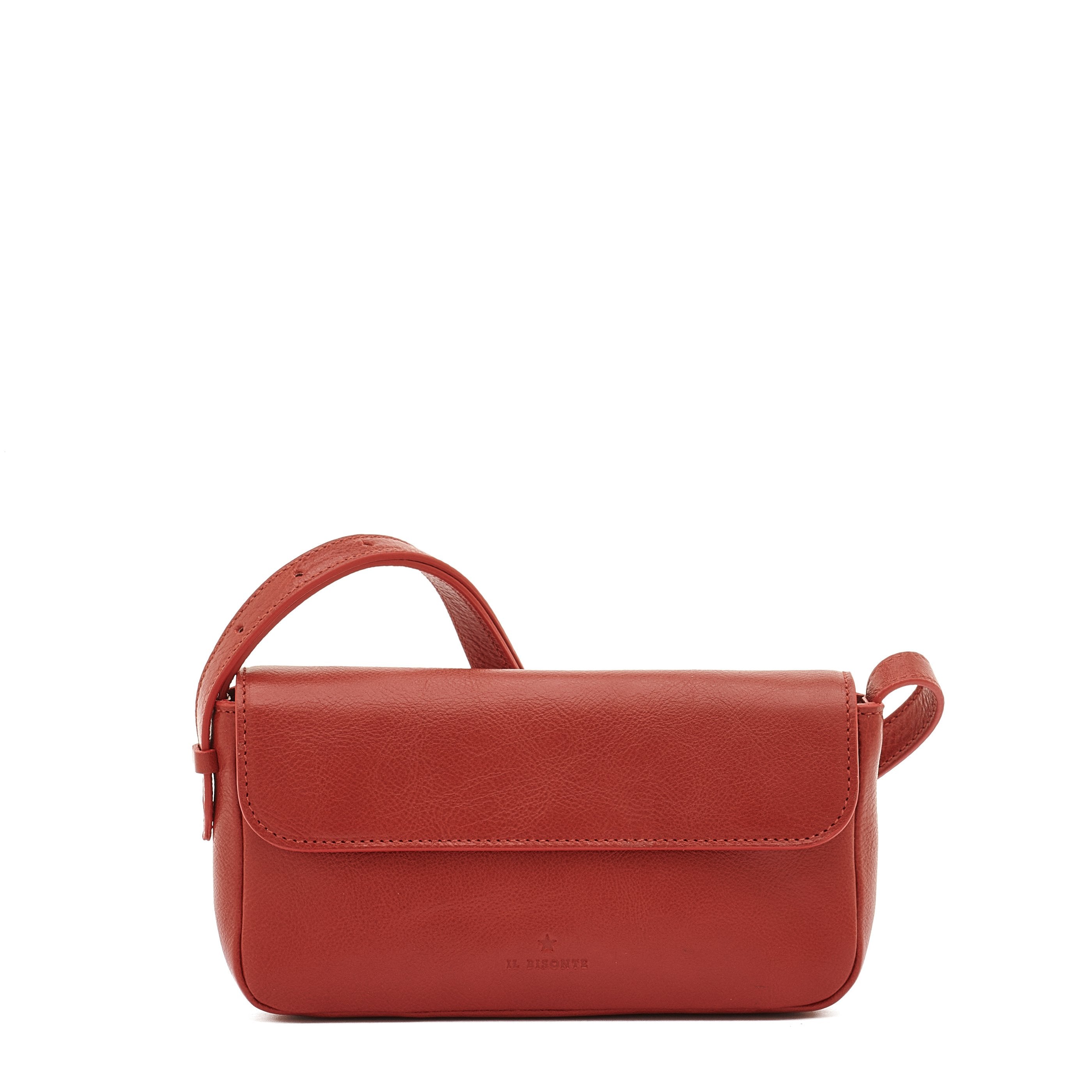 Studio | Women's crossbody bag in leather color red – Il Bisonte