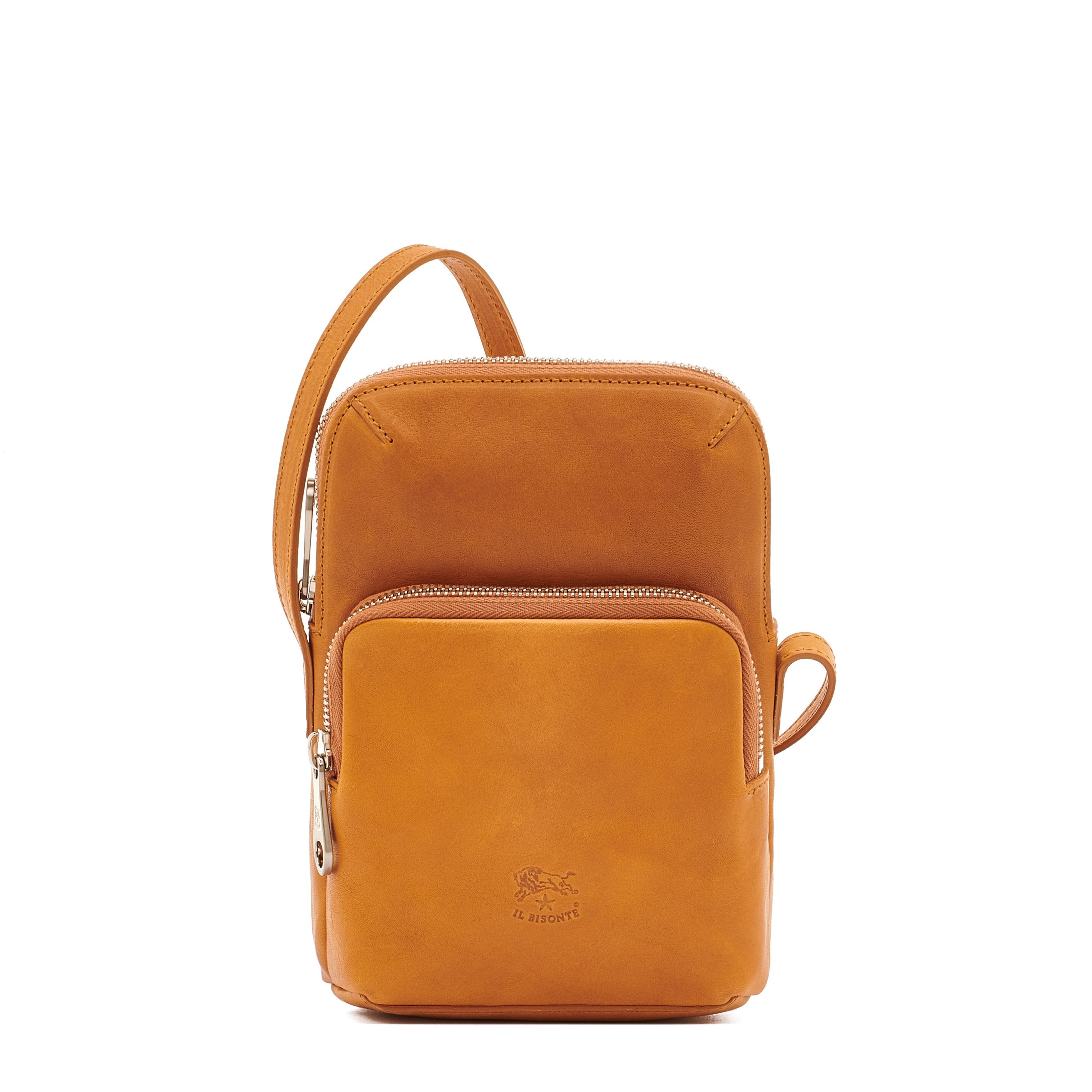 Duccio | Men's crossbody bag in vintage leather color natural – Il