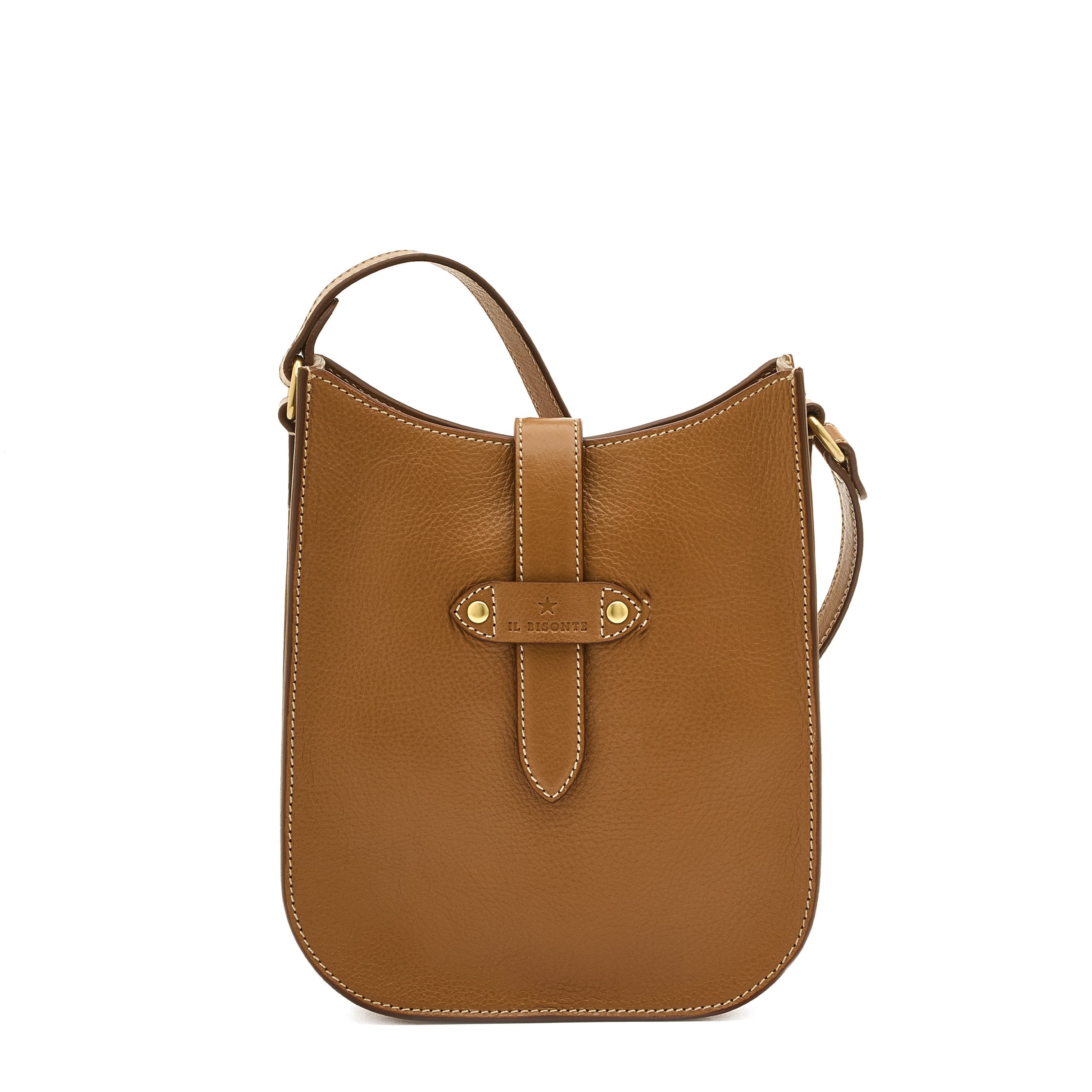 Archivio Sac bandouliere pour femme en cuir couleur gianduia