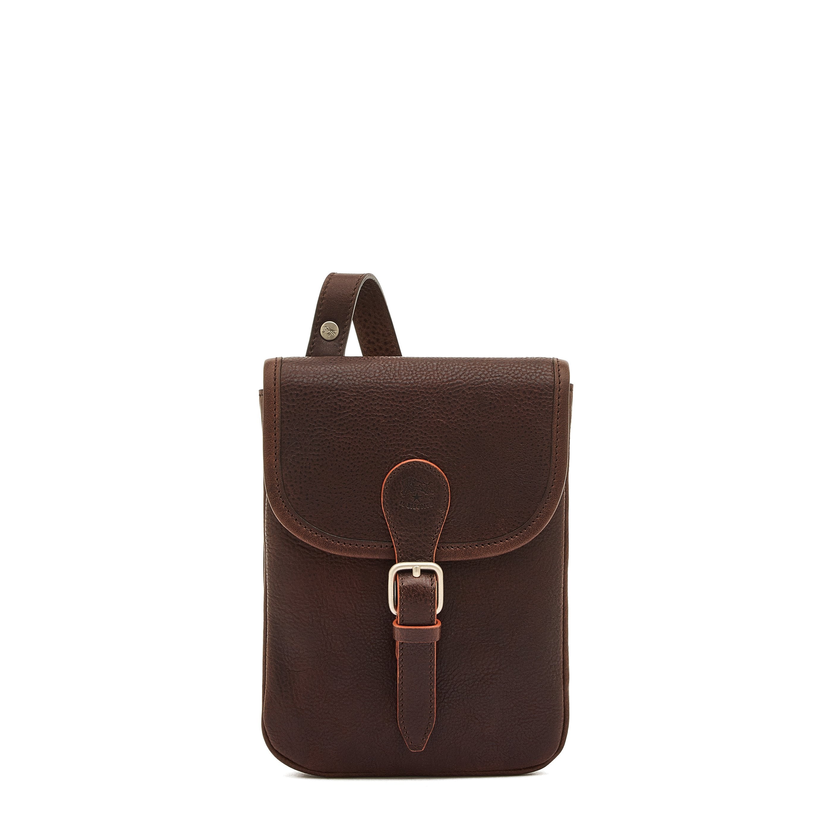 Linea 1990 | Men's crossbody bag in vintage leather color coffee