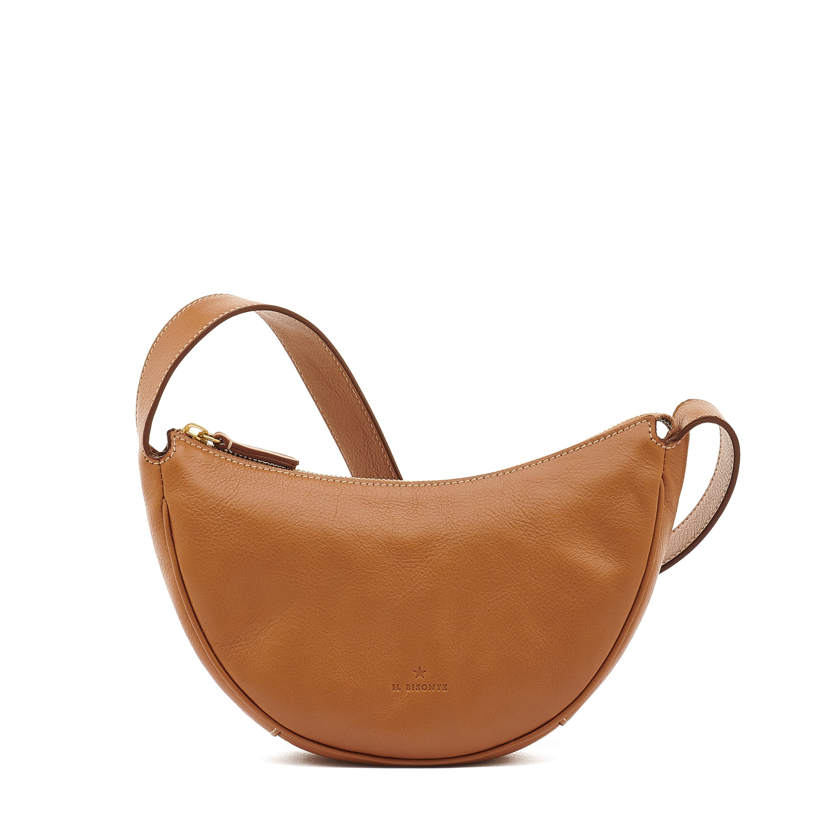 Oliveta | Women's hobo in leather color gianduia – Il Bisonte