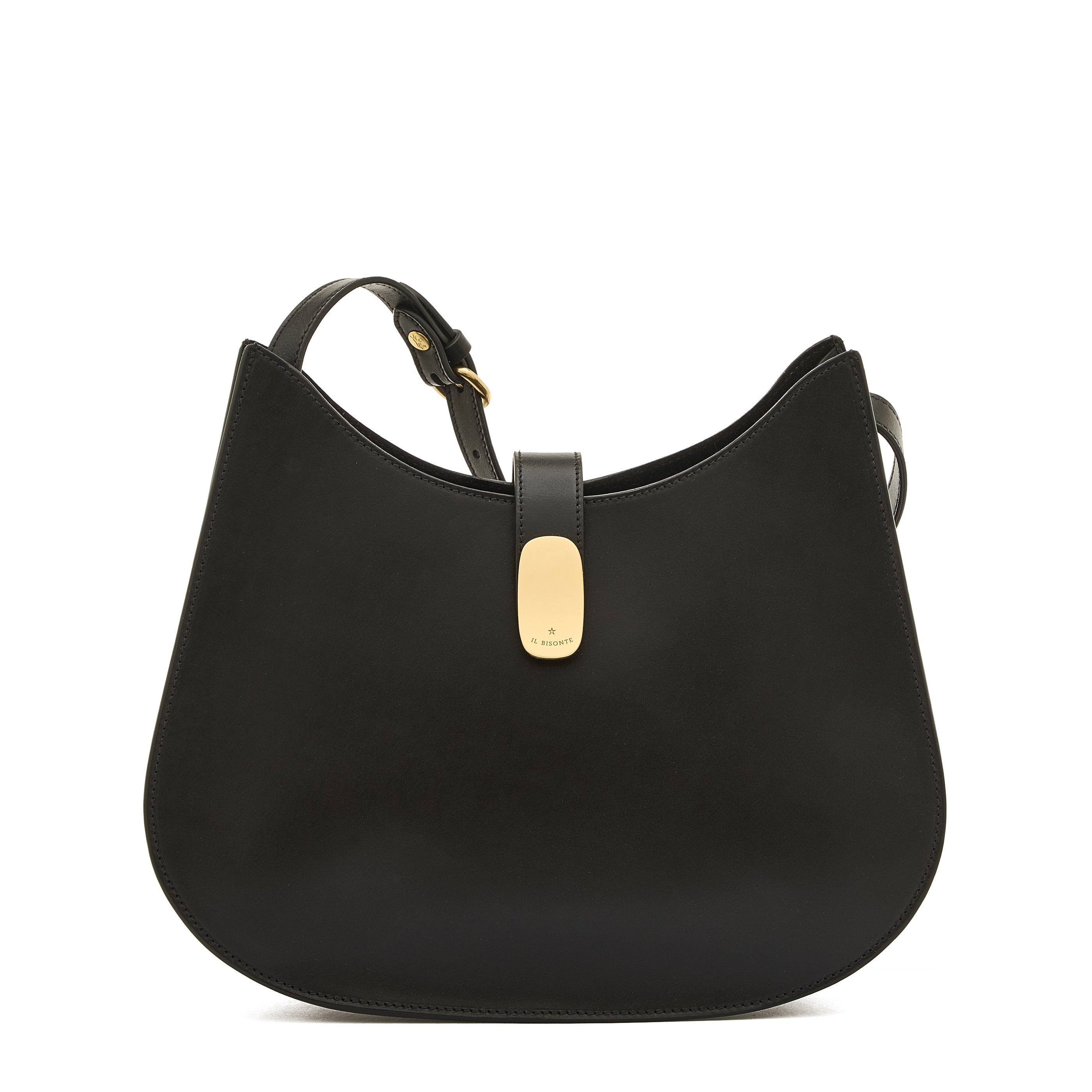 Atelier | Women's hobo in leather color black – Il Bisonte