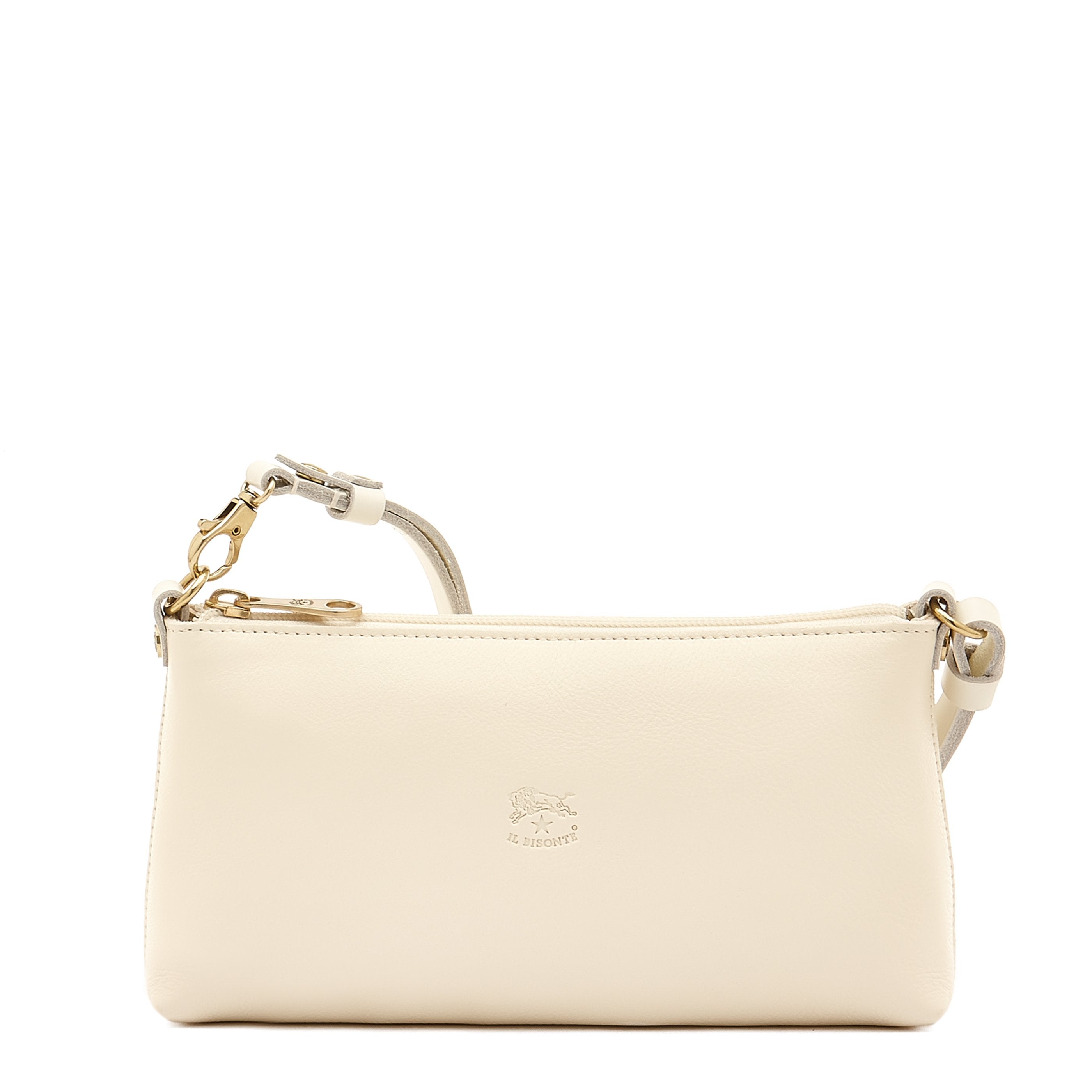 値下げ。IL BISONTE レザー ボディバッグ ホワイト Salina | Women's shoulder bag in leather color milk – Il Bisonte