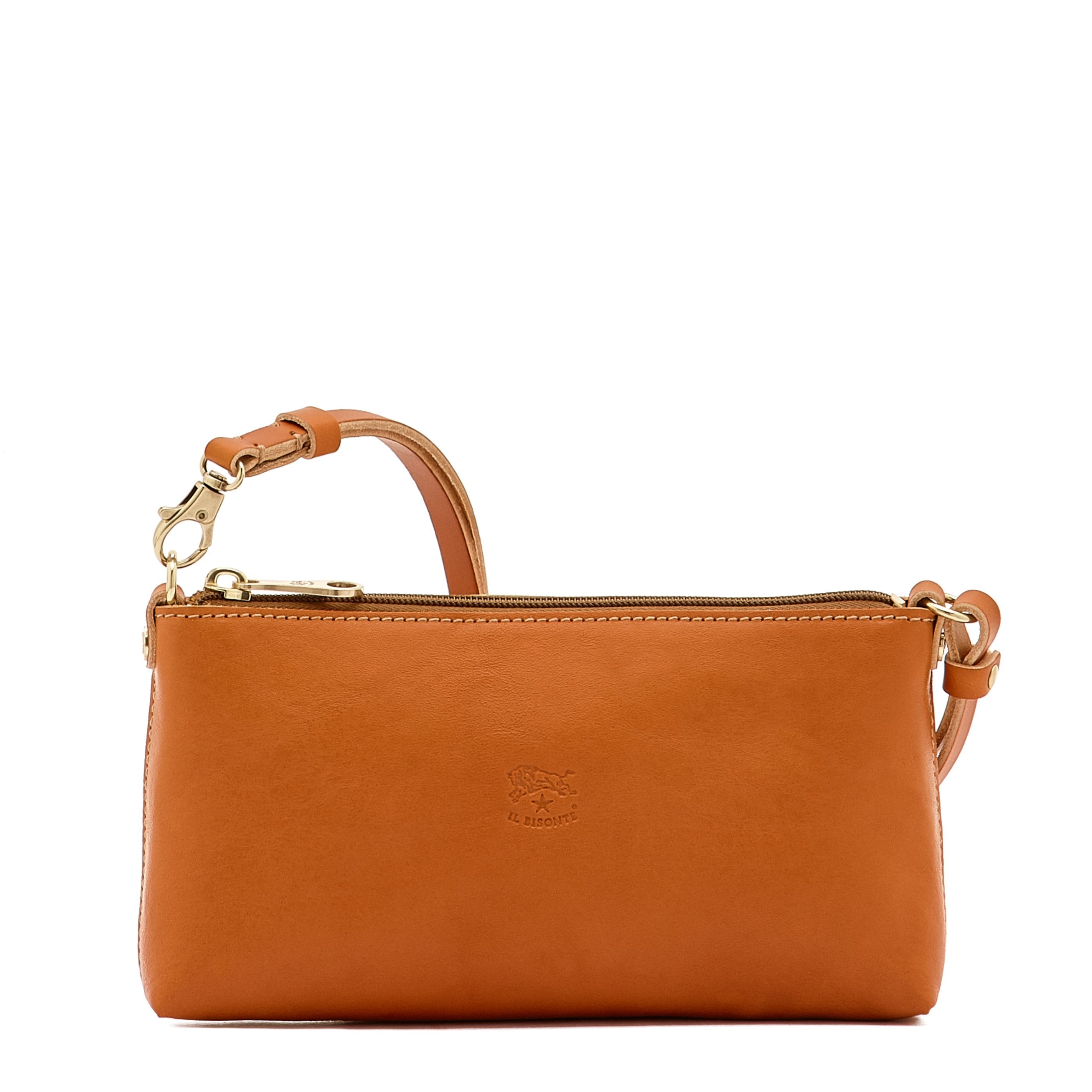 Salina | Women's shoulder bag in leather color caramel – Il Bisonte