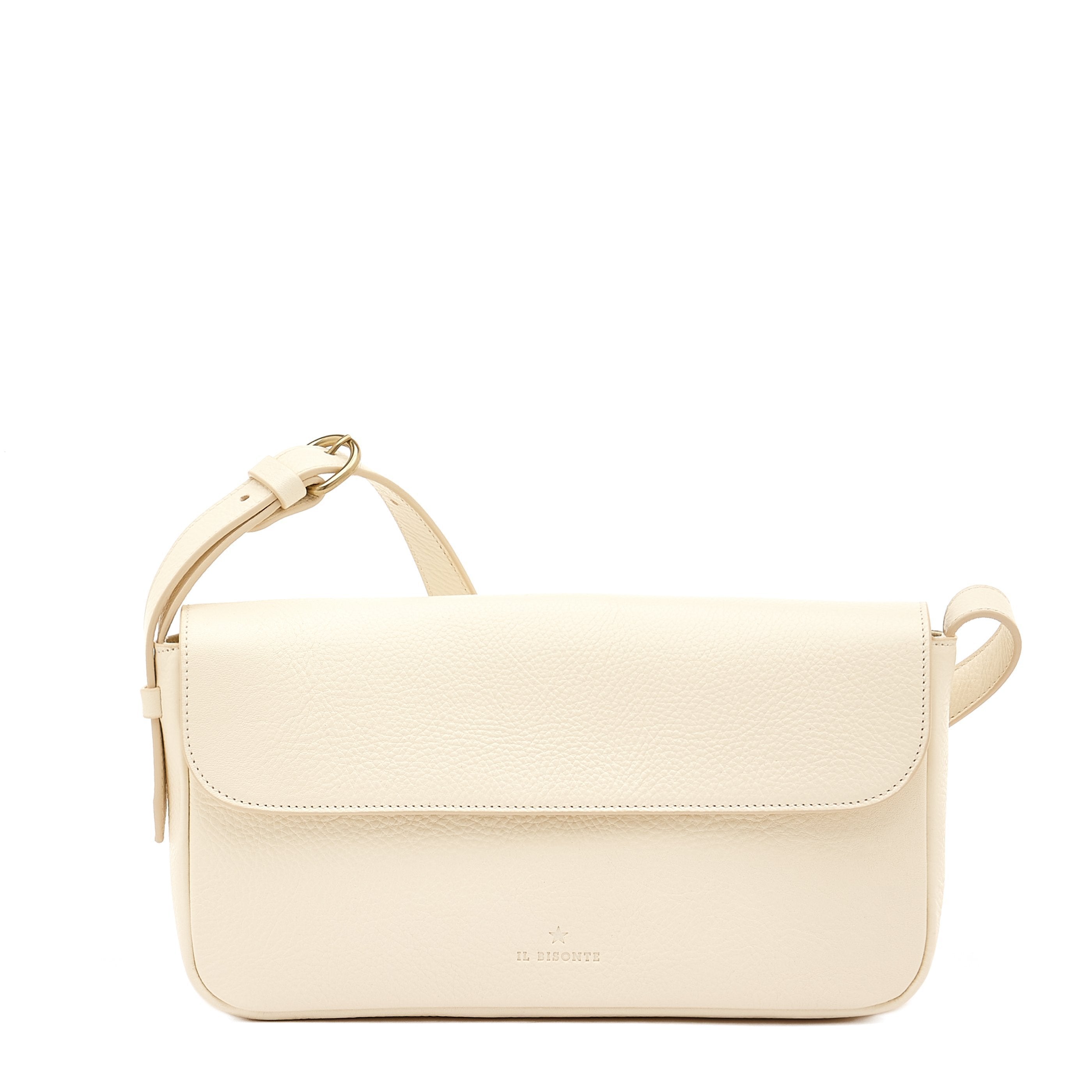 Studio   Women's shoulder bag in leather color white – Il Bisonte