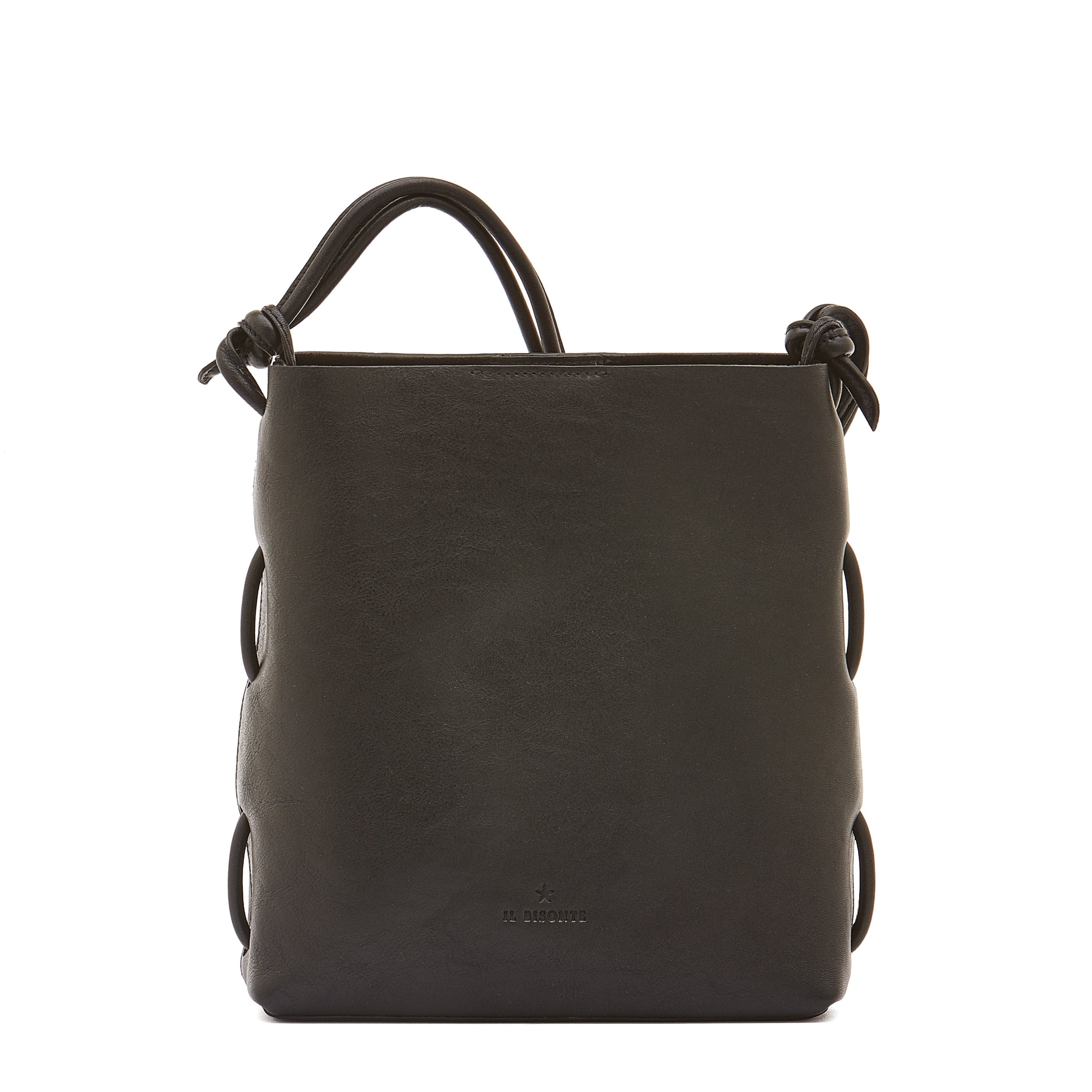 IL BISONTE　Leather Shoulder Bag Malibu | Women's shoulder bag in leather color caramel – Il Bisonte
