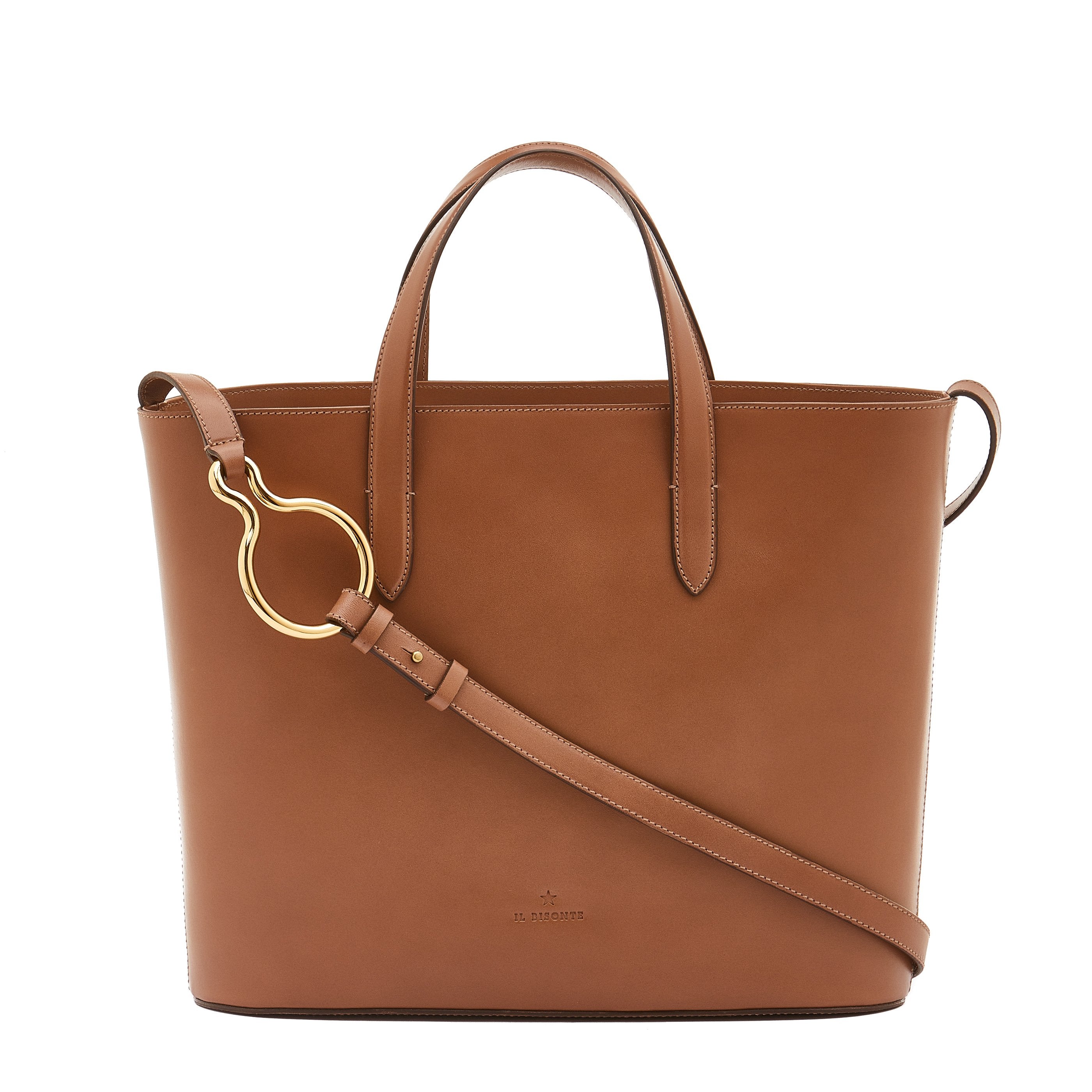 Consuelo | Women's shoulder bag in leather color chocolate – Il