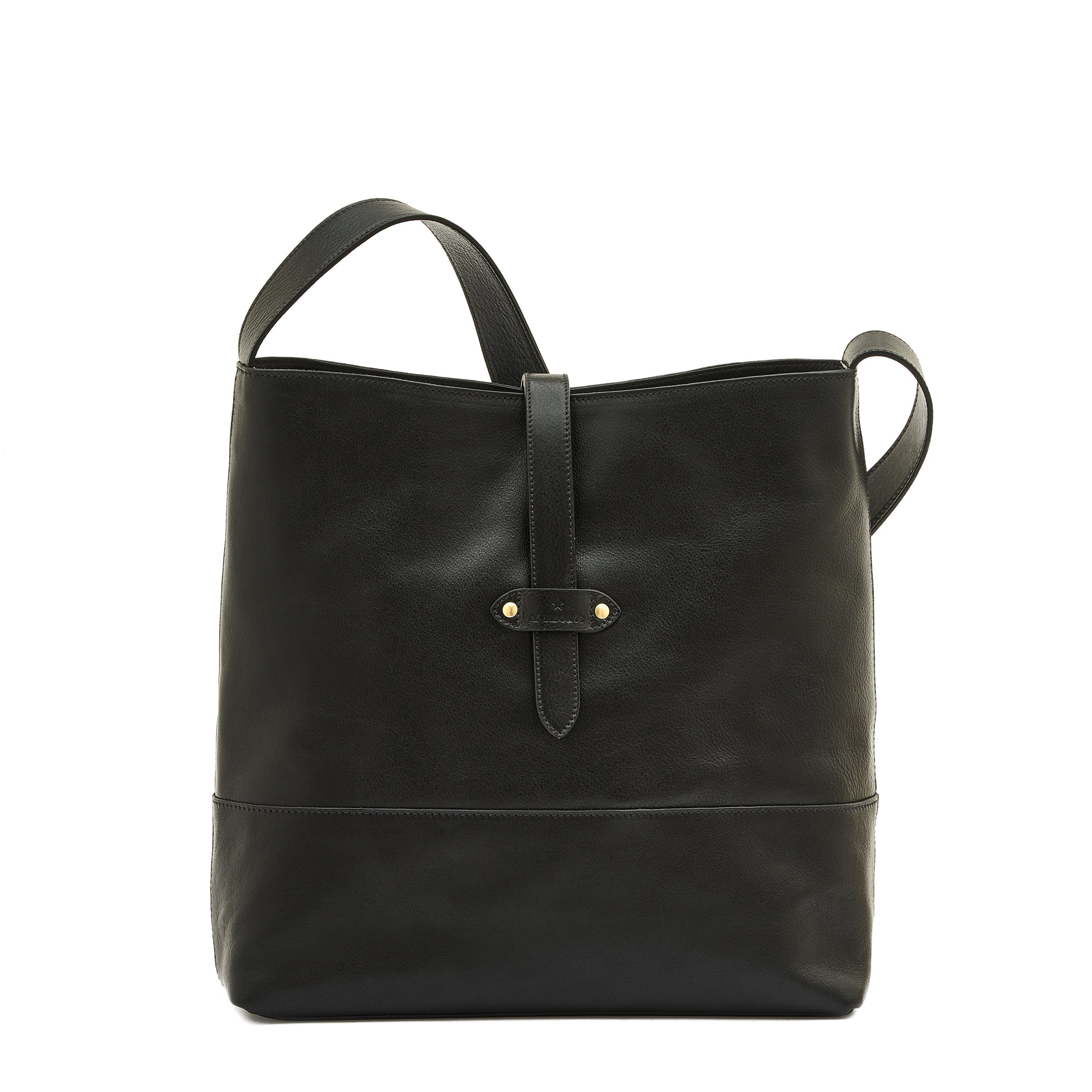 Archivio | Women's shoulder bag in leather color black – Il Bisonte