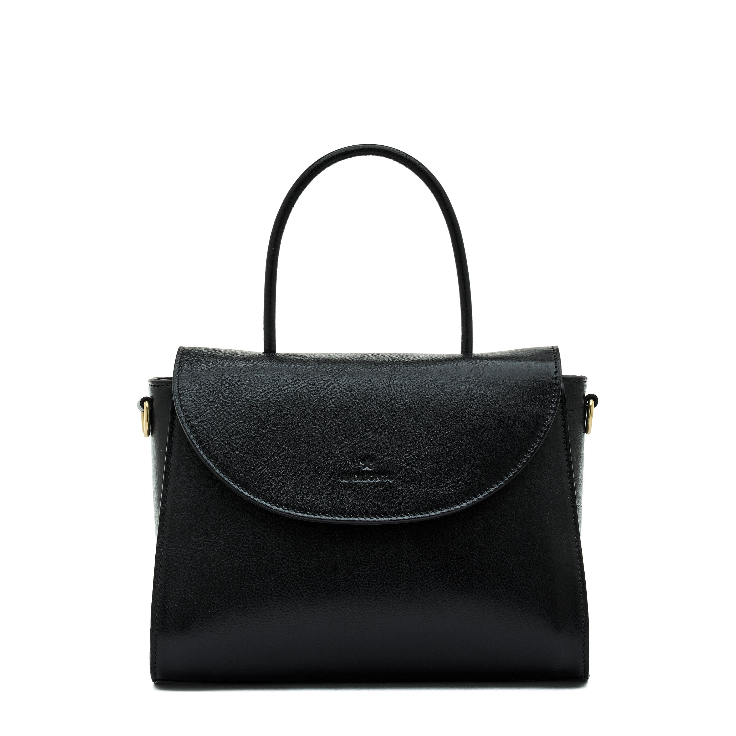 Linea 1978 | Women's handbag in leather color black – Il Bisonte