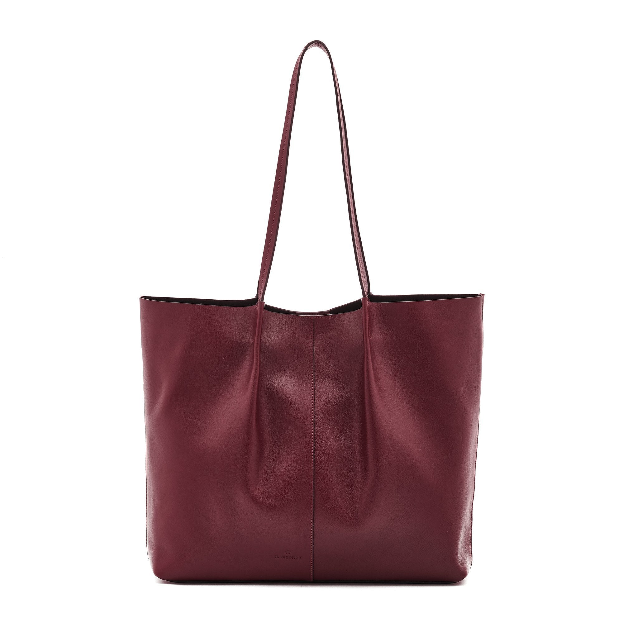 Nina Sac fourre-tout pour femme en cuir couleur cerise noire