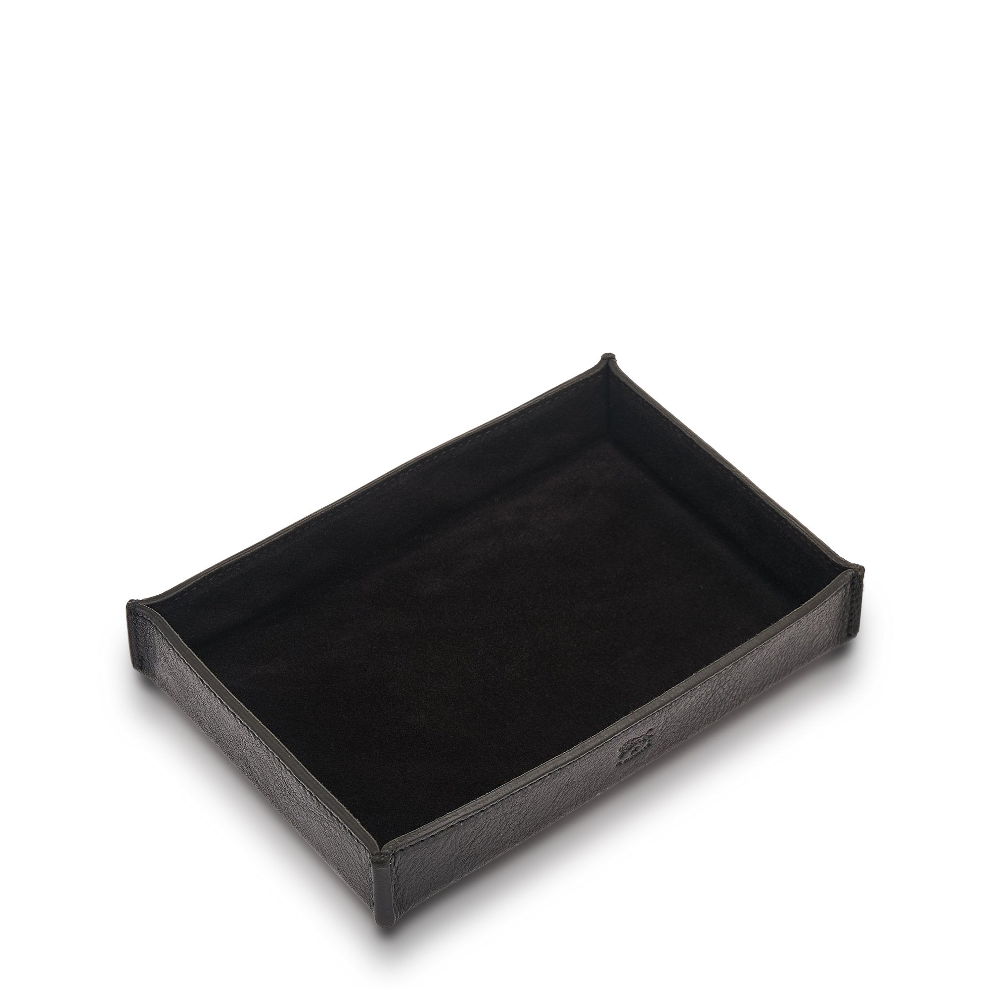 IL BISONTE レザートレイ ブラック Home | Valet tray in leather color black – Il Bisonte