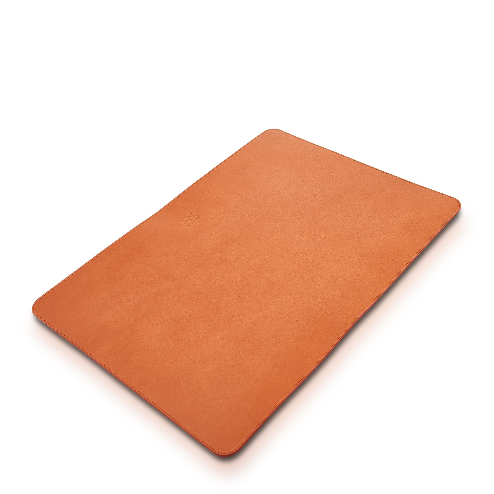 Office & business | Desk pad in leather color caramel – Il Bisonte