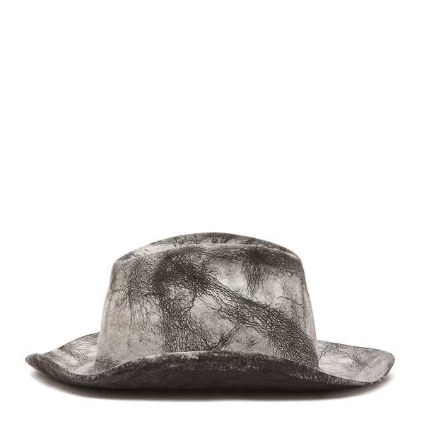 Firenze | Cappello in lana colore marmo cerato