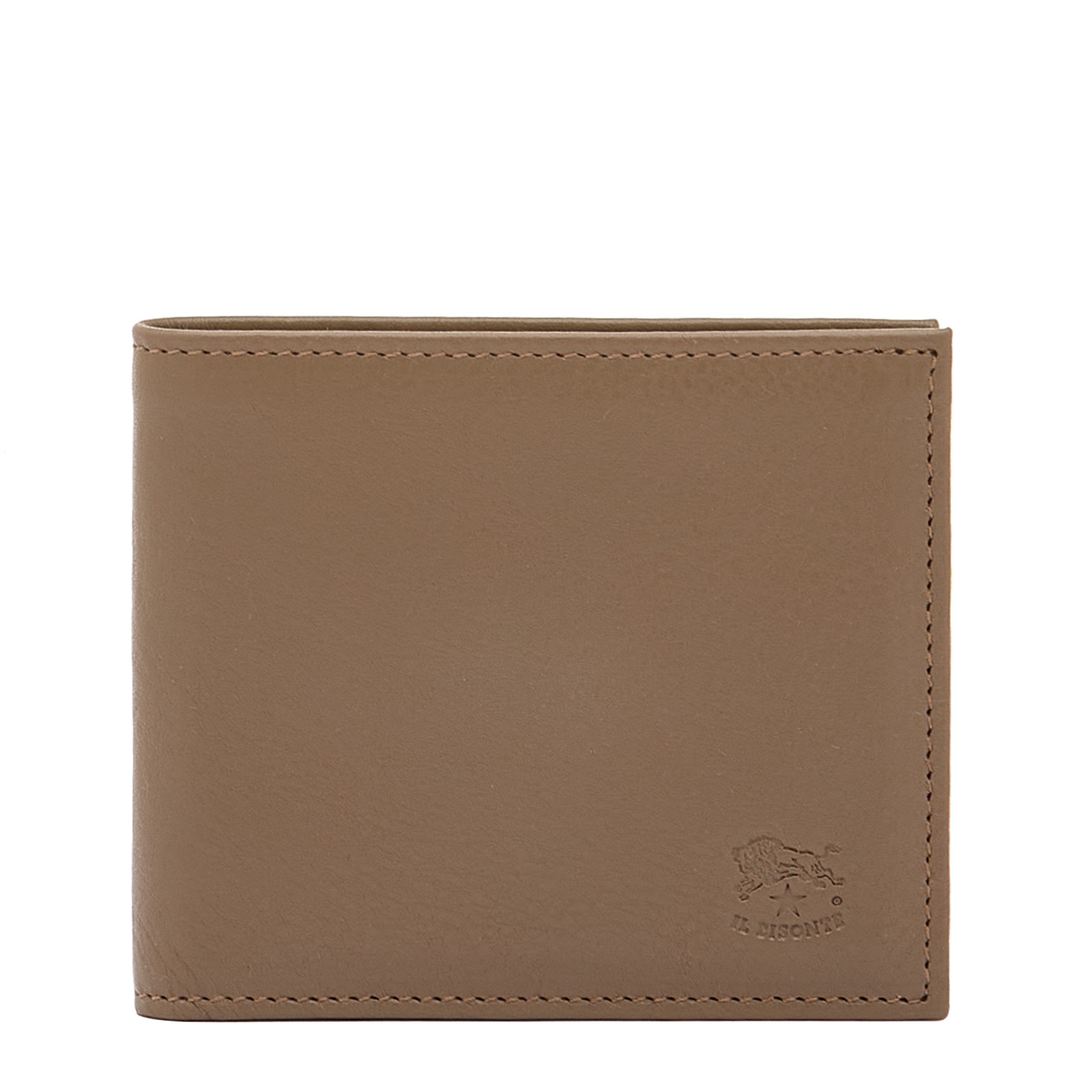 Feniglia | Men's bi-fold wallet in leather color light grey – Il