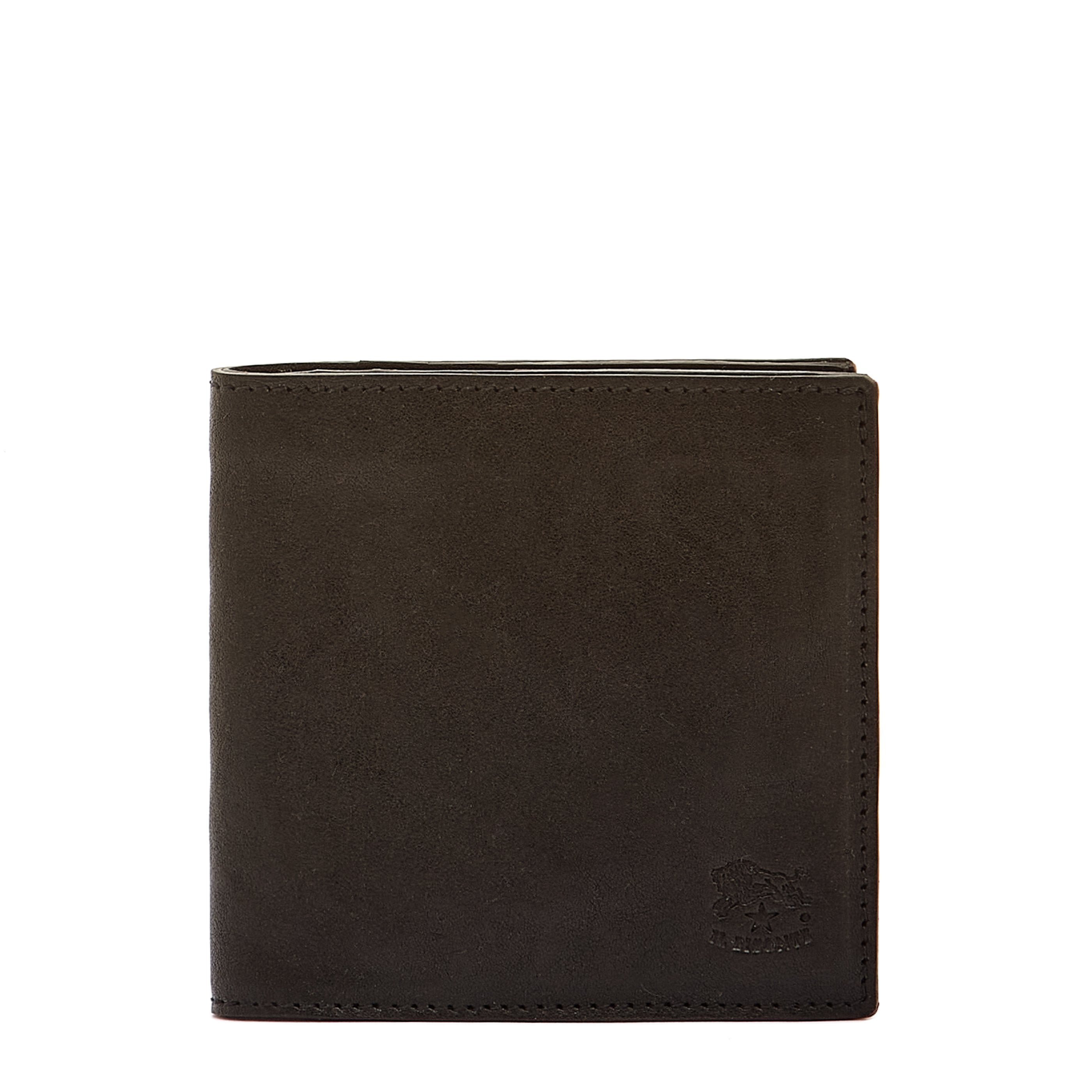 【IL BISONTE 】ORIGINALLEATHERWALLET【オリーブ】 Galileo | Men's bi-fold wallet in vintage leather color black – Il
