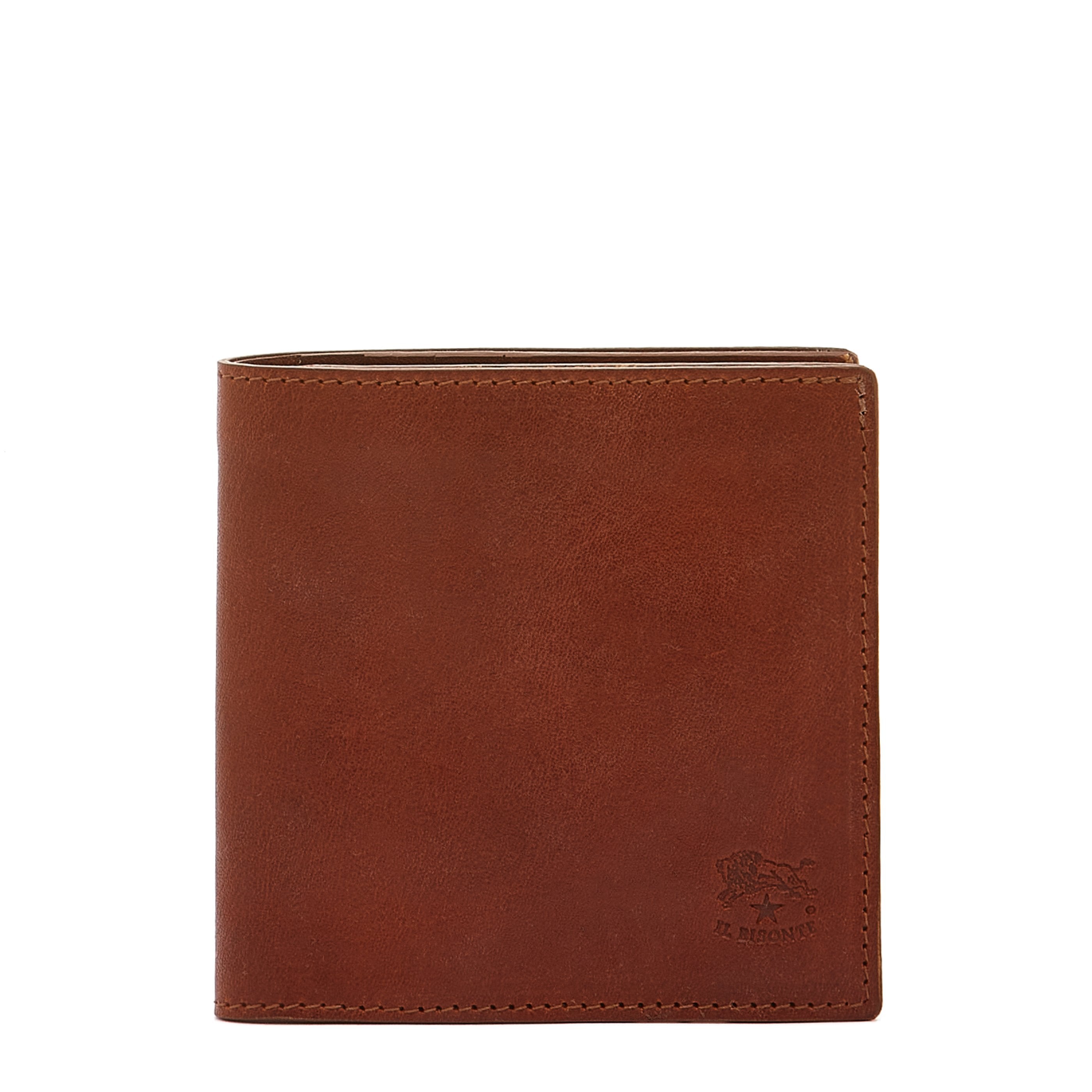 Galileo | Men's bi-fold wallet in vintage leather color sepia – Il