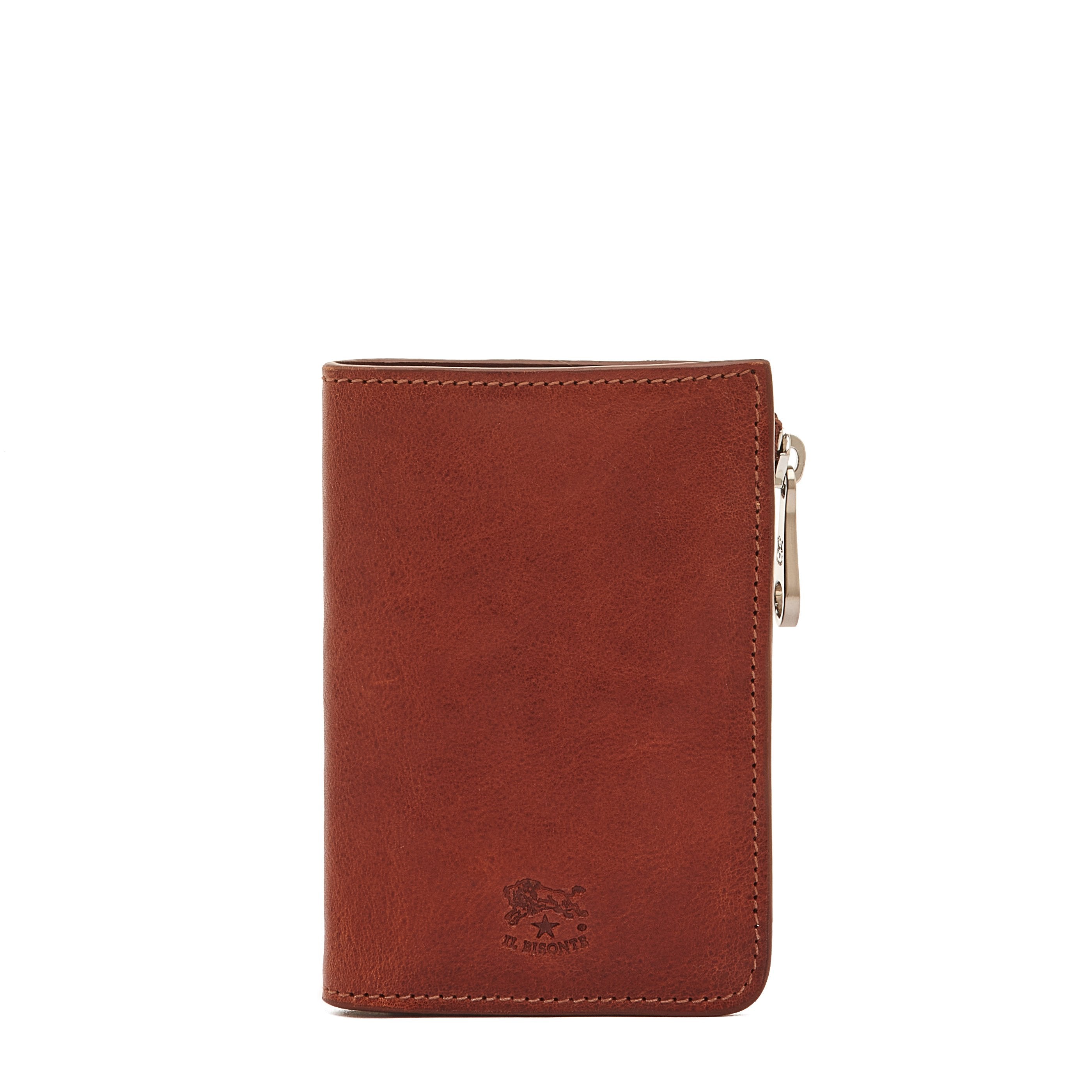 Duccio | Men's bi-fold wallet in vintage leather color sepia – Il