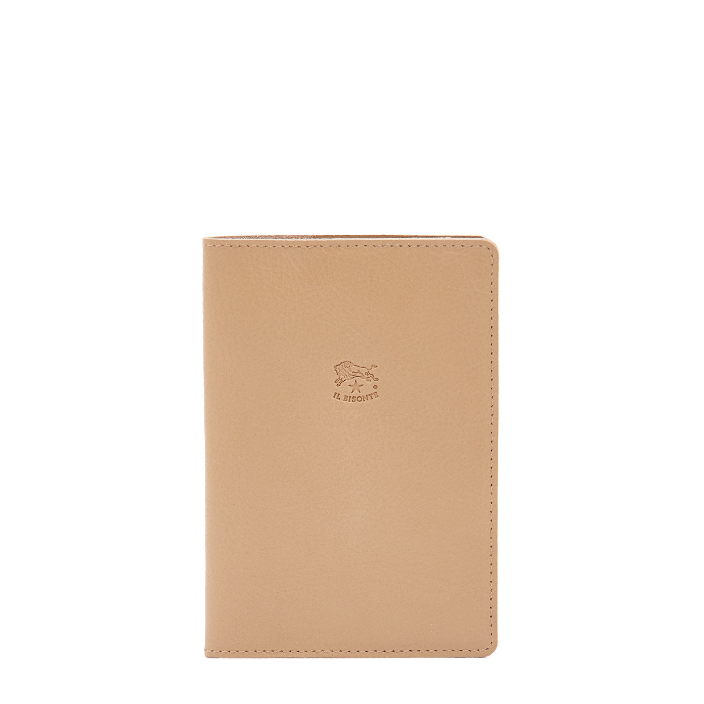 Passport holder in leather color caffelatte – Il Bisonte