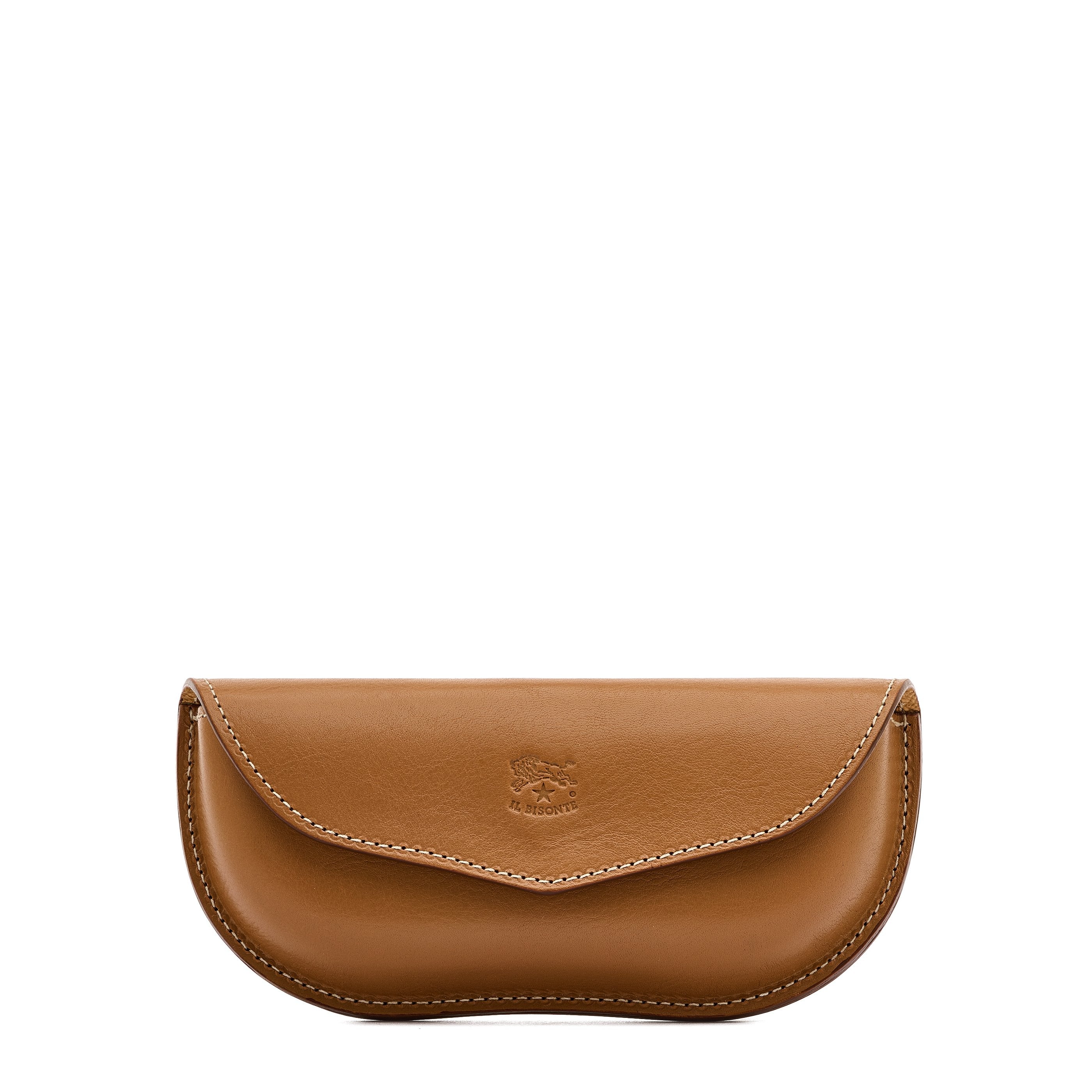 Glasses case in leather color gianduia – Il Bisonte