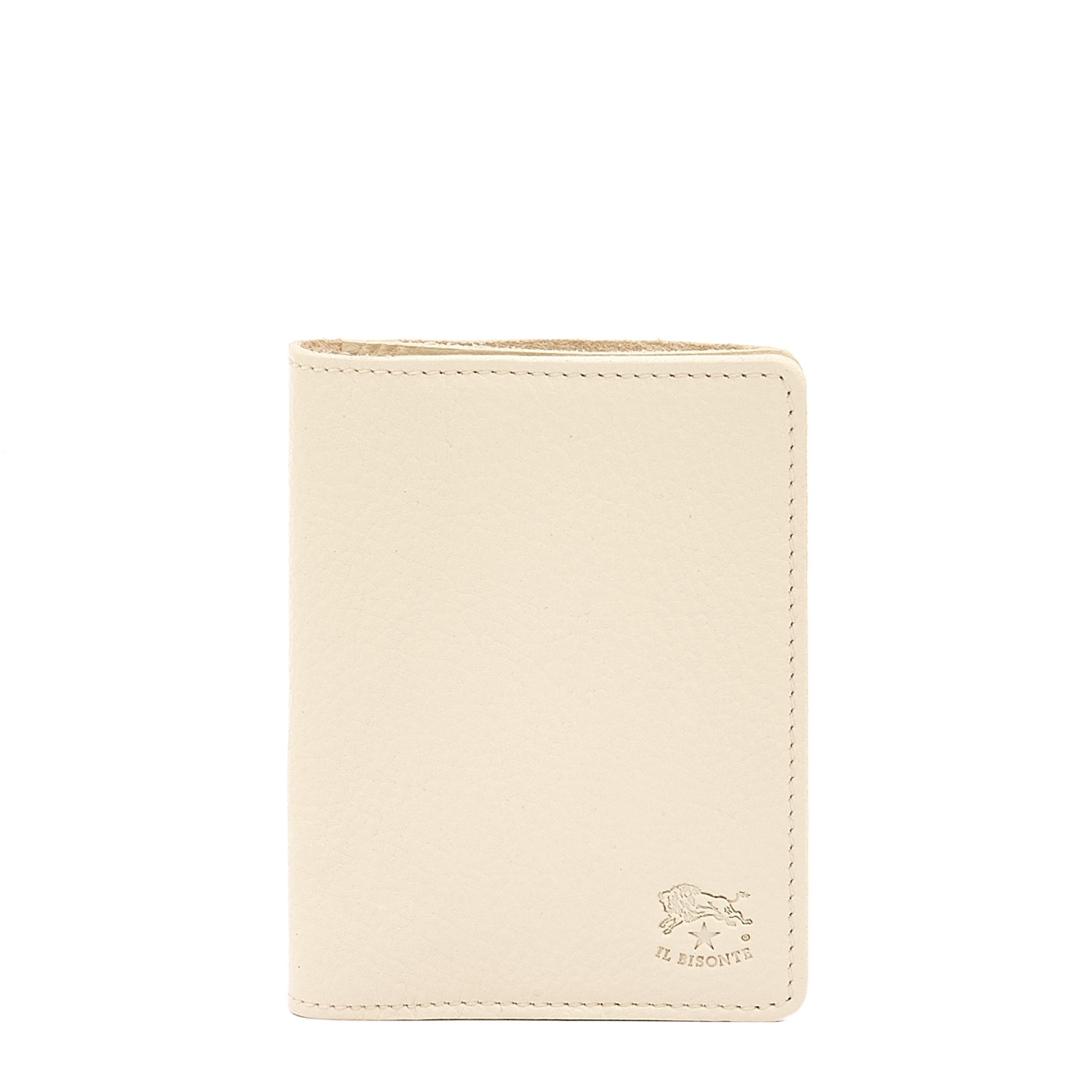Card case in leather color milk – Il Bisonte