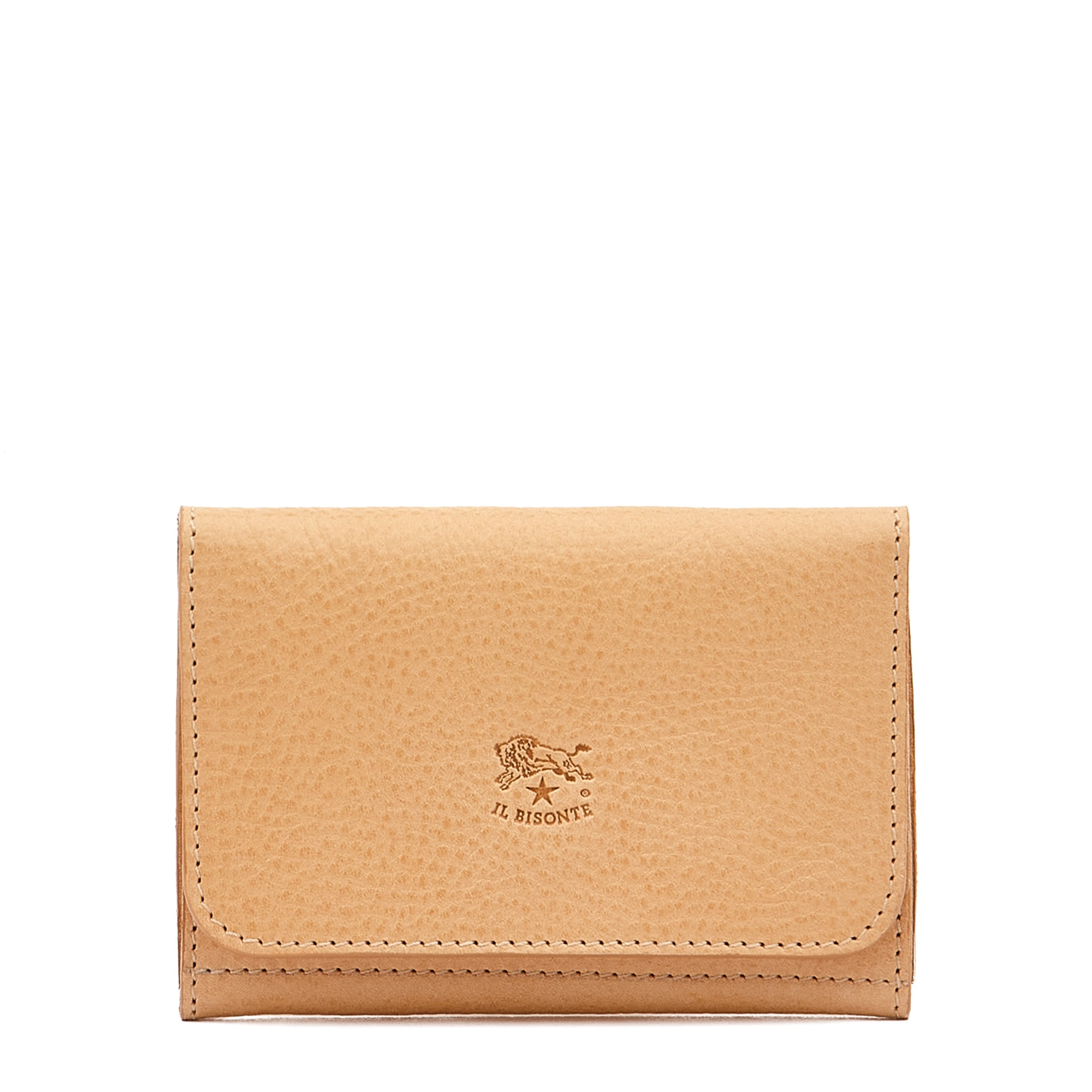 Galileo | Men's card case in leather color natural – Il Bisonte