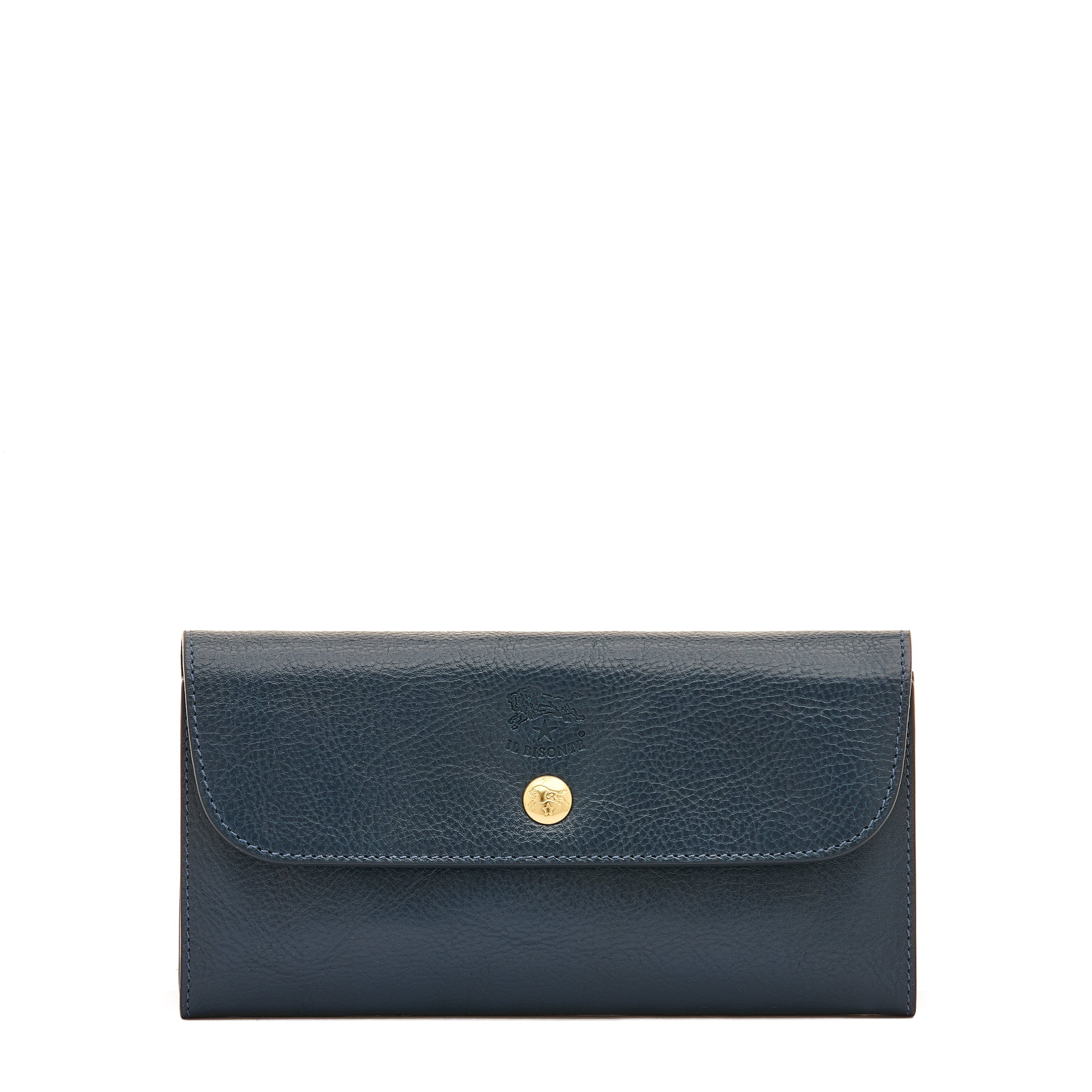 Yoshi Lazy Daze Porta Carte Da Viaggio In Pelle Blu Con Applicazione Spiaggia