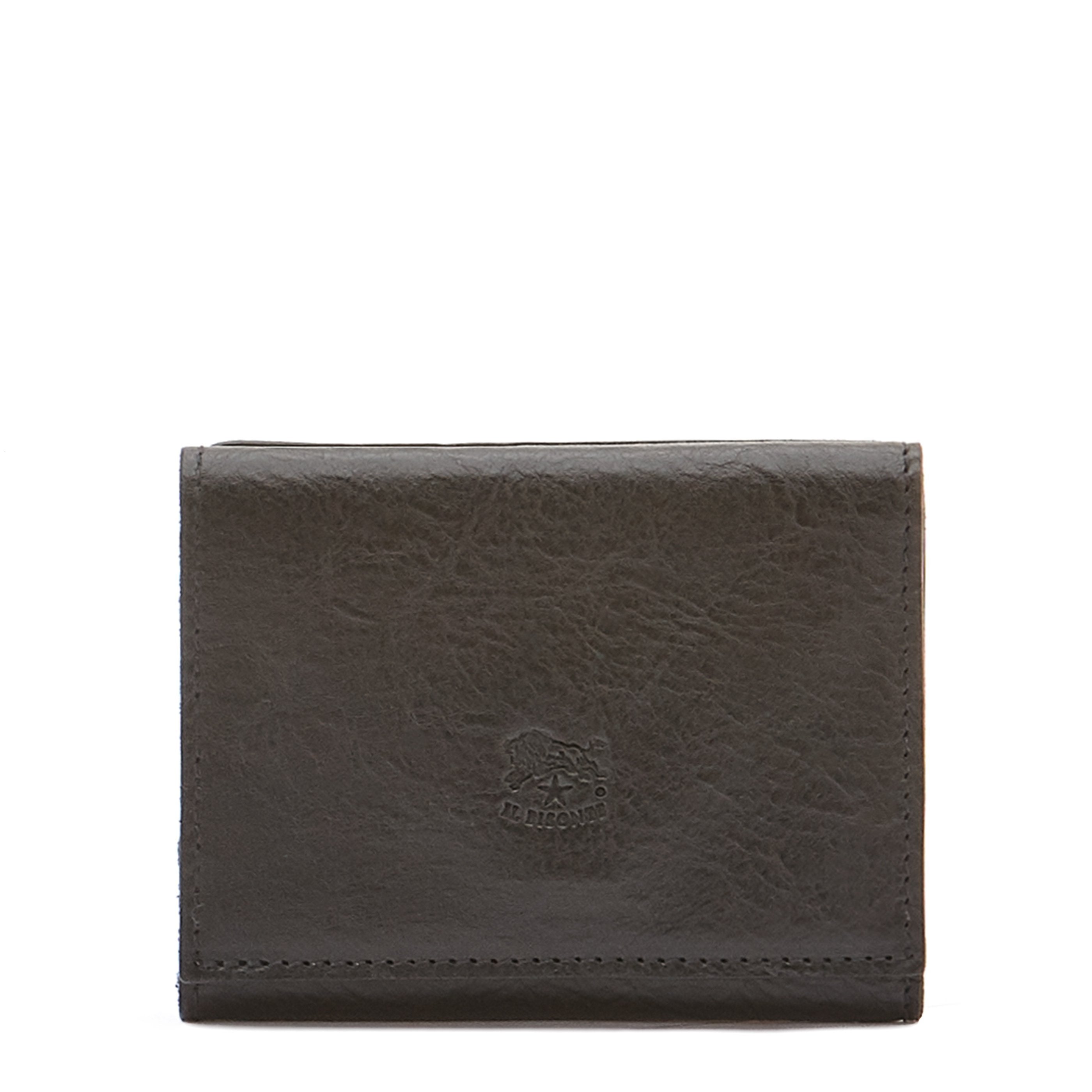 Wallet in leather color black – Il Bisonte