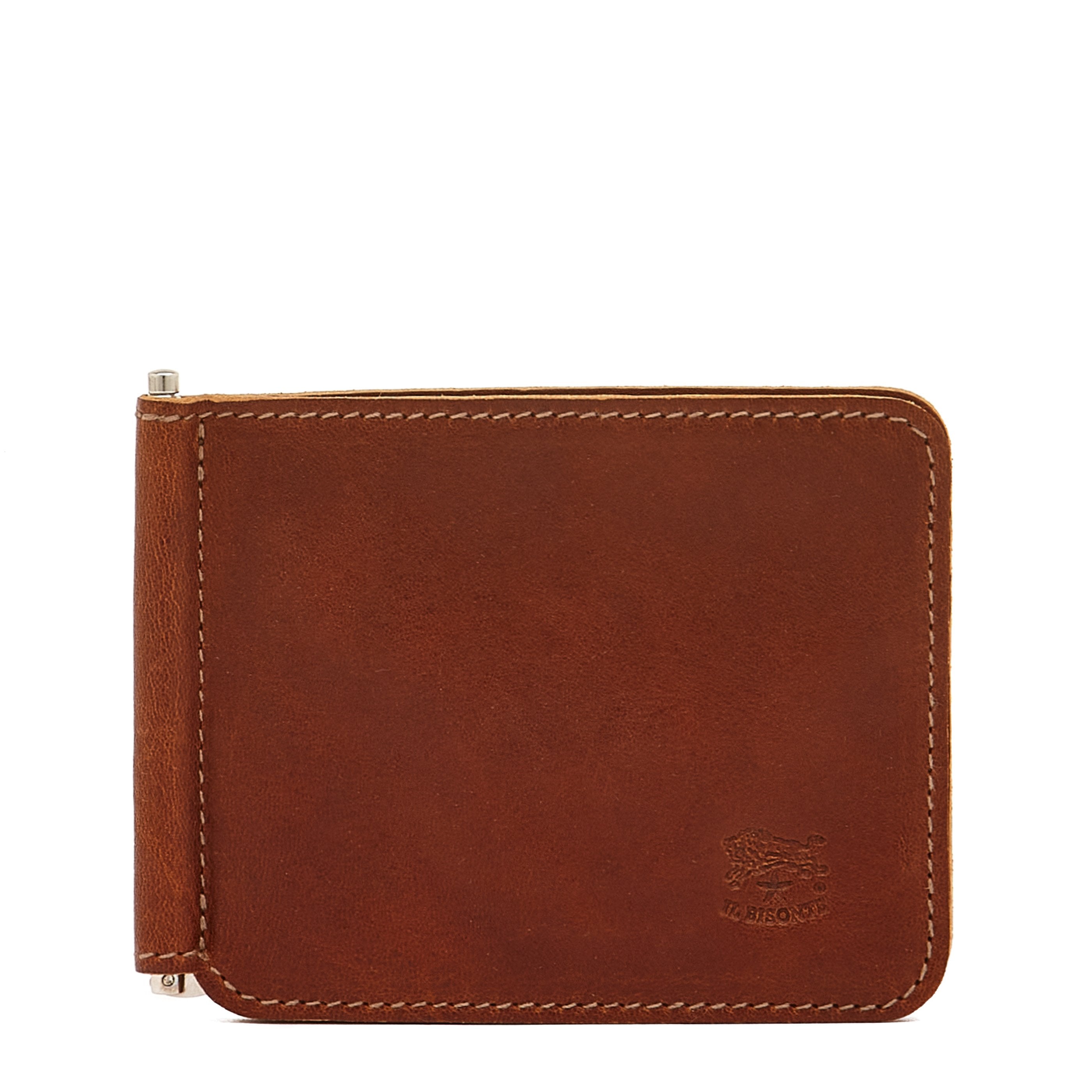 Men's wallet in vintage leather color sepia