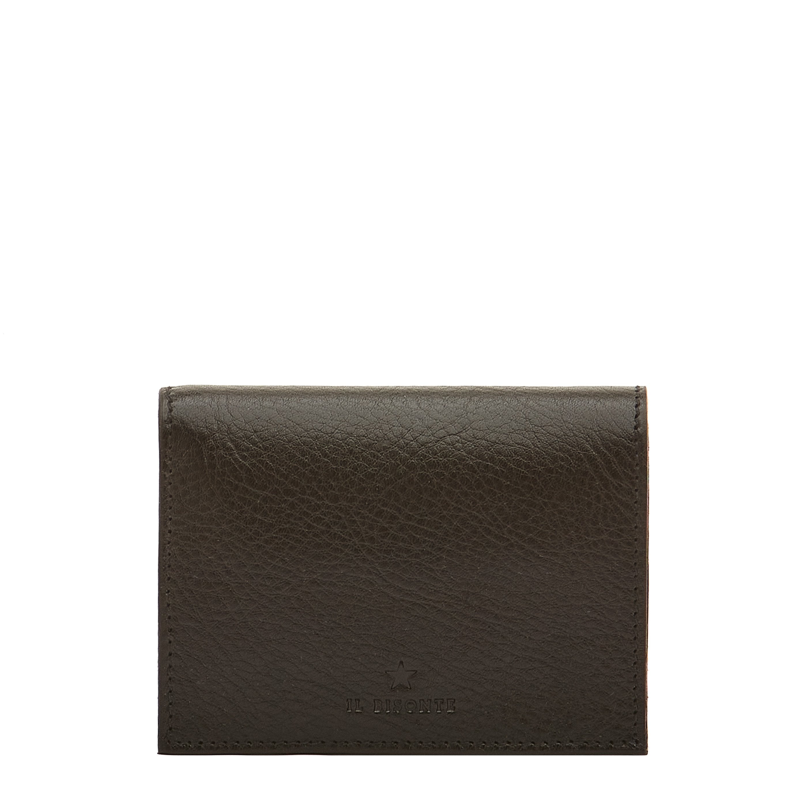 Oliveta  Women's small wallet in metallic leather color metallic