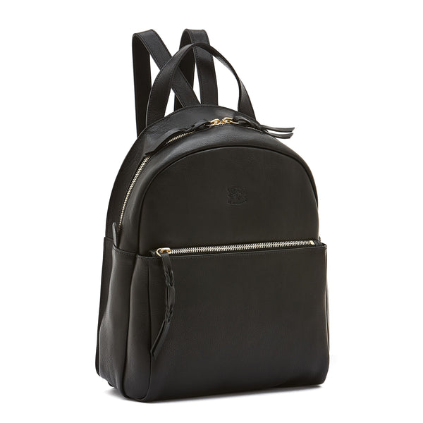 Lungarno | Women's backpack in leather color black
