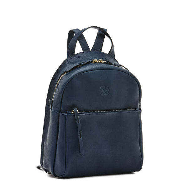 Lungarno | Women's backpack in leather color blue