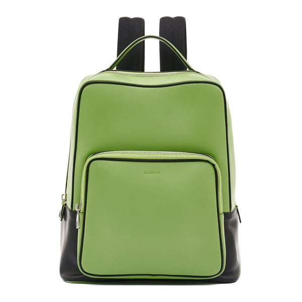 Rossa | Women's backpack in calf leather color green