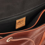 Trappola | Men's backpack in vintage leather color sepia