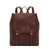 Trappola | Men's backpack in vintage leather color coffee