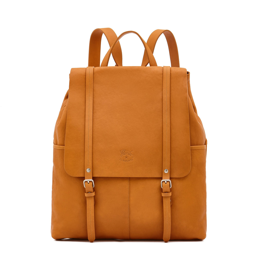 Trappola | Men's backpack in vintage leather color natural