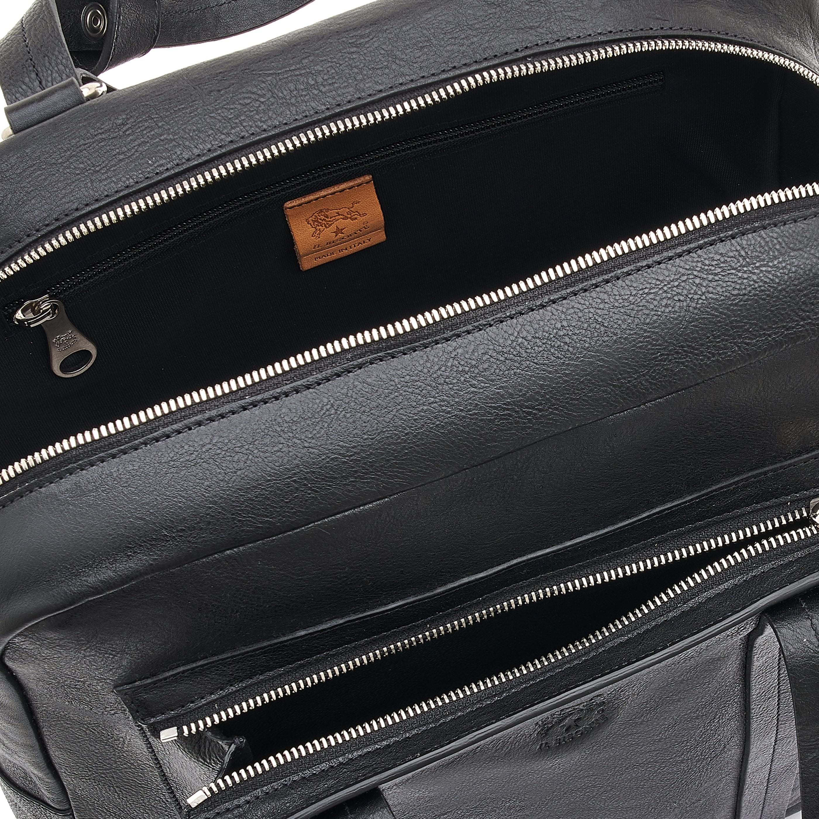 Trebbio | Sac a dos pour homme en cuir vintage couleur noir