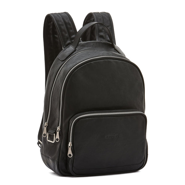 Meleto | Men's backpack in vintage leather color black