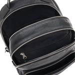 Meleto | Men's backpack in vintage leather color black