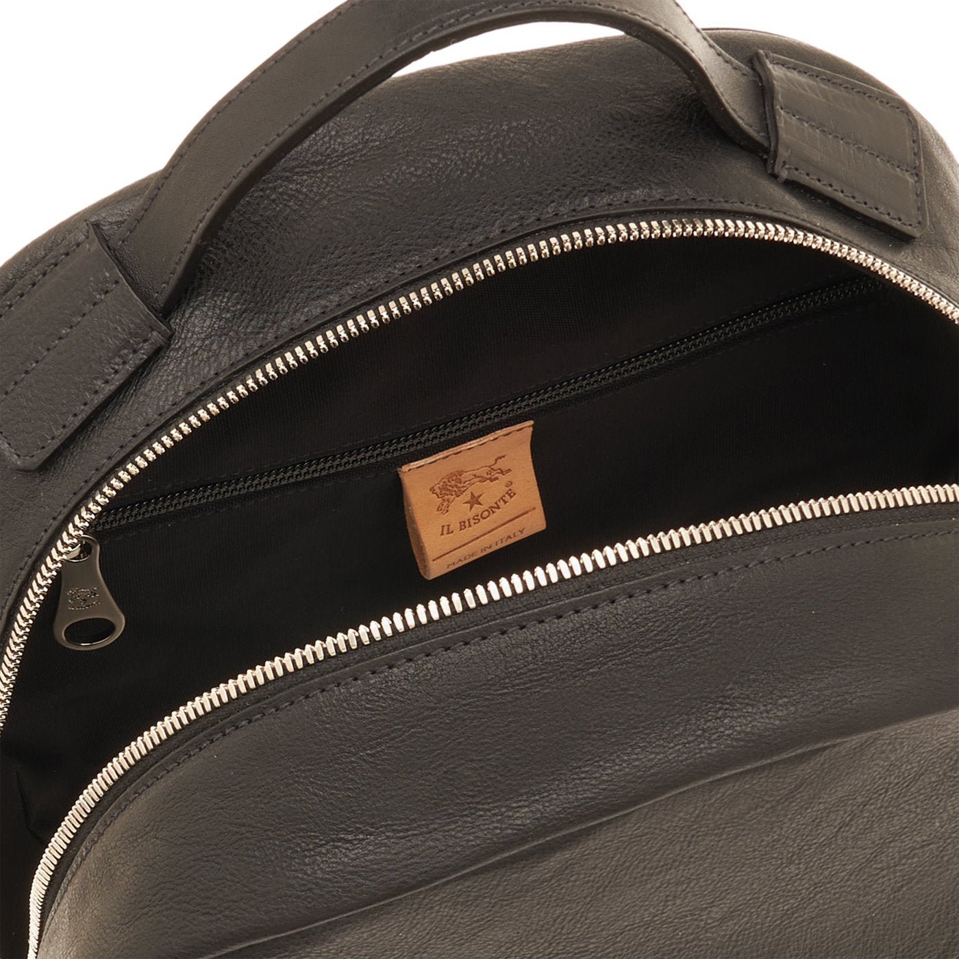 Meleto | Men's backpack in leather color black