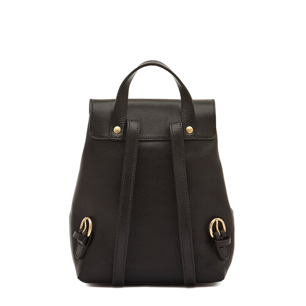 Mezzomonte | Women's Backpack in Leather color Black