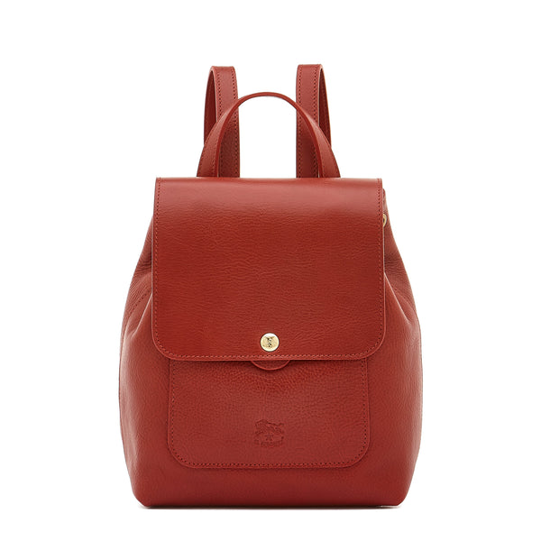 Mezzomonte | Women's backpack in leather color red