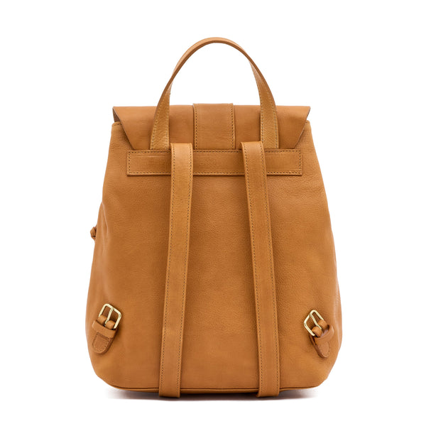 Linea 1990 | Sac a dos pour femme en cuir vintage couleur naturel